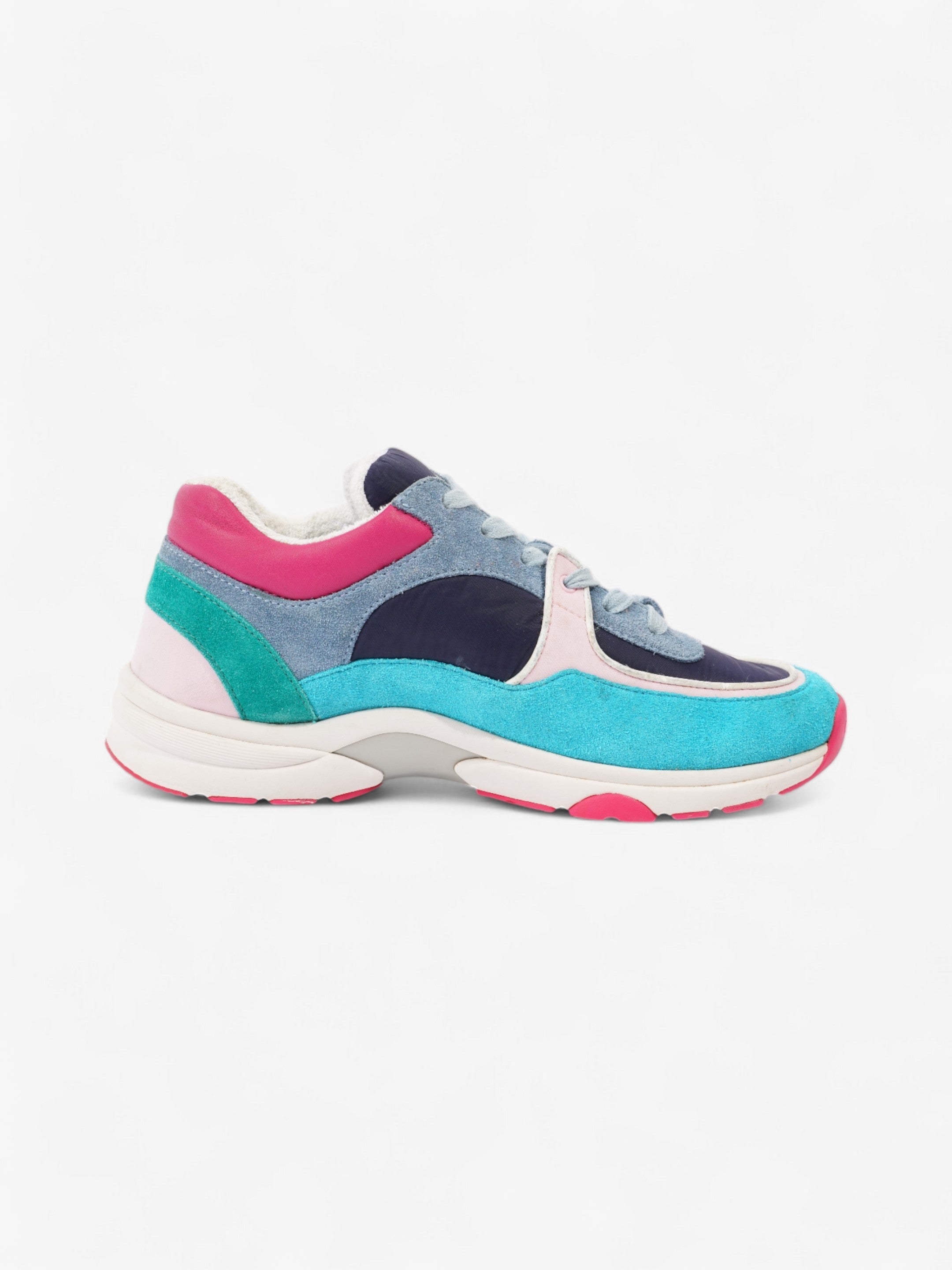 Chanel CC Logo Sneakers Multicolour Suede EU 39 UK 6