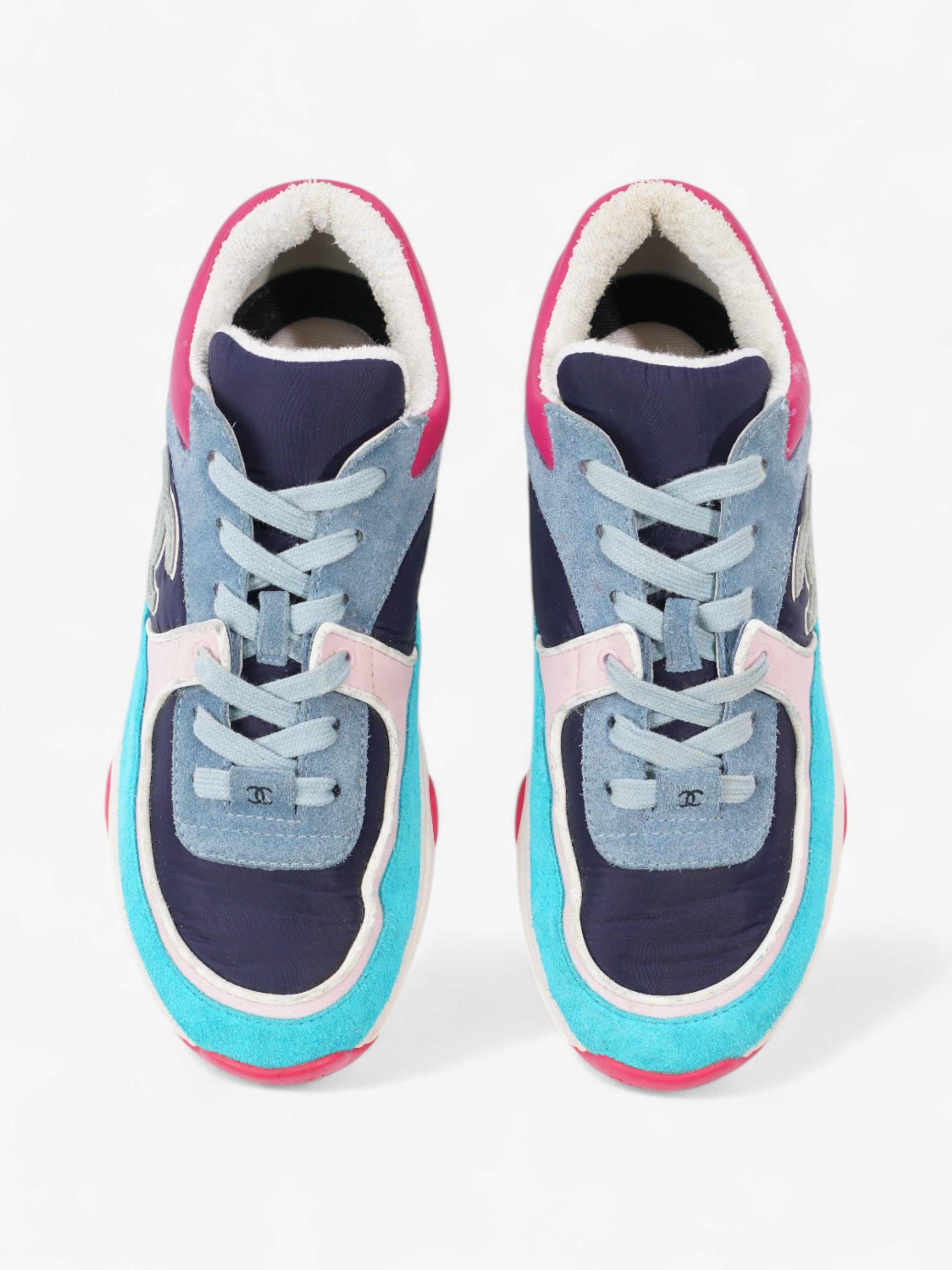 Chanel CC Logo Sneakers Multicolour Suede EU 39 UK 6