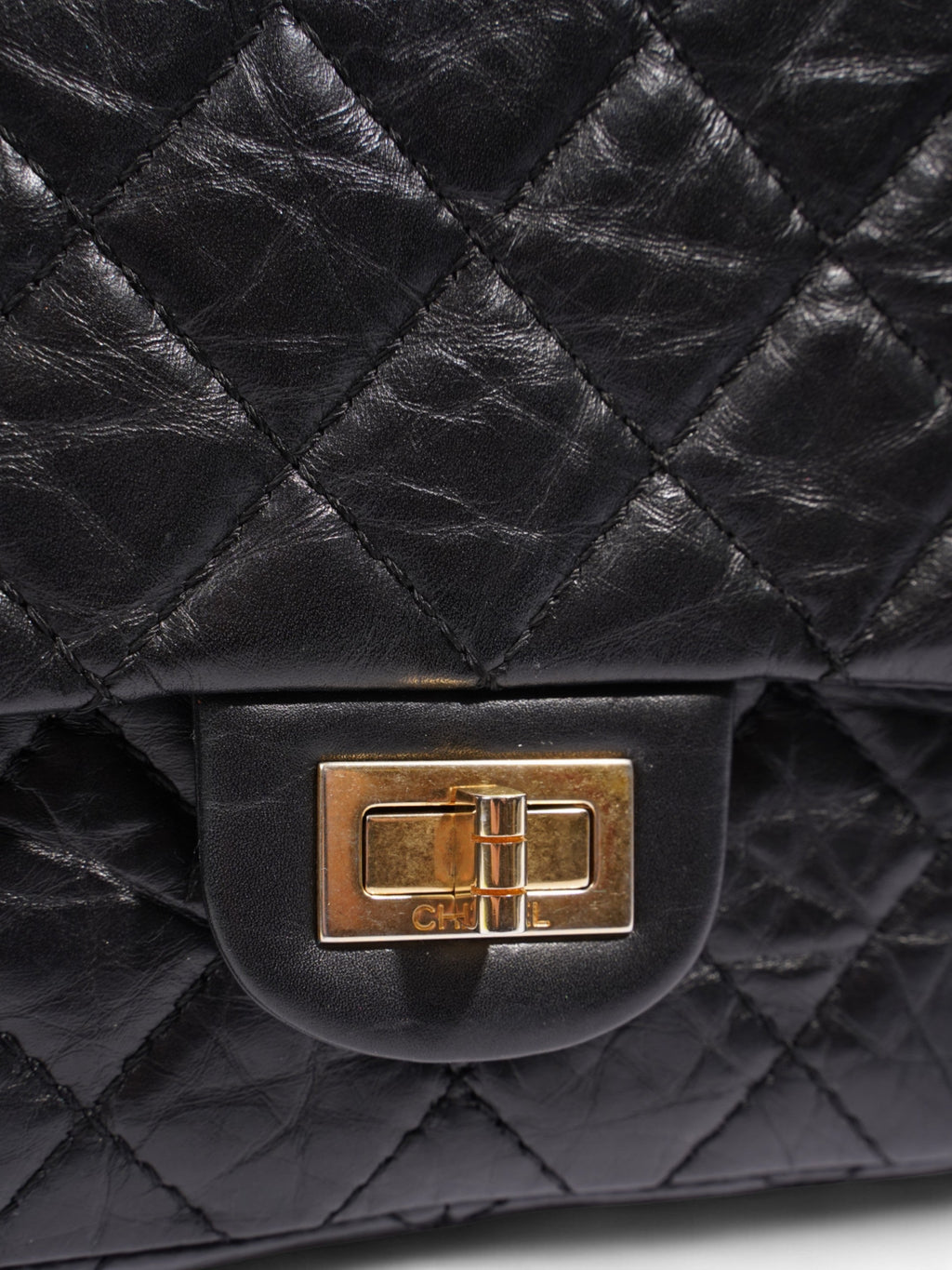 Chanel 2.55 Reissue Black Calfskin Leather