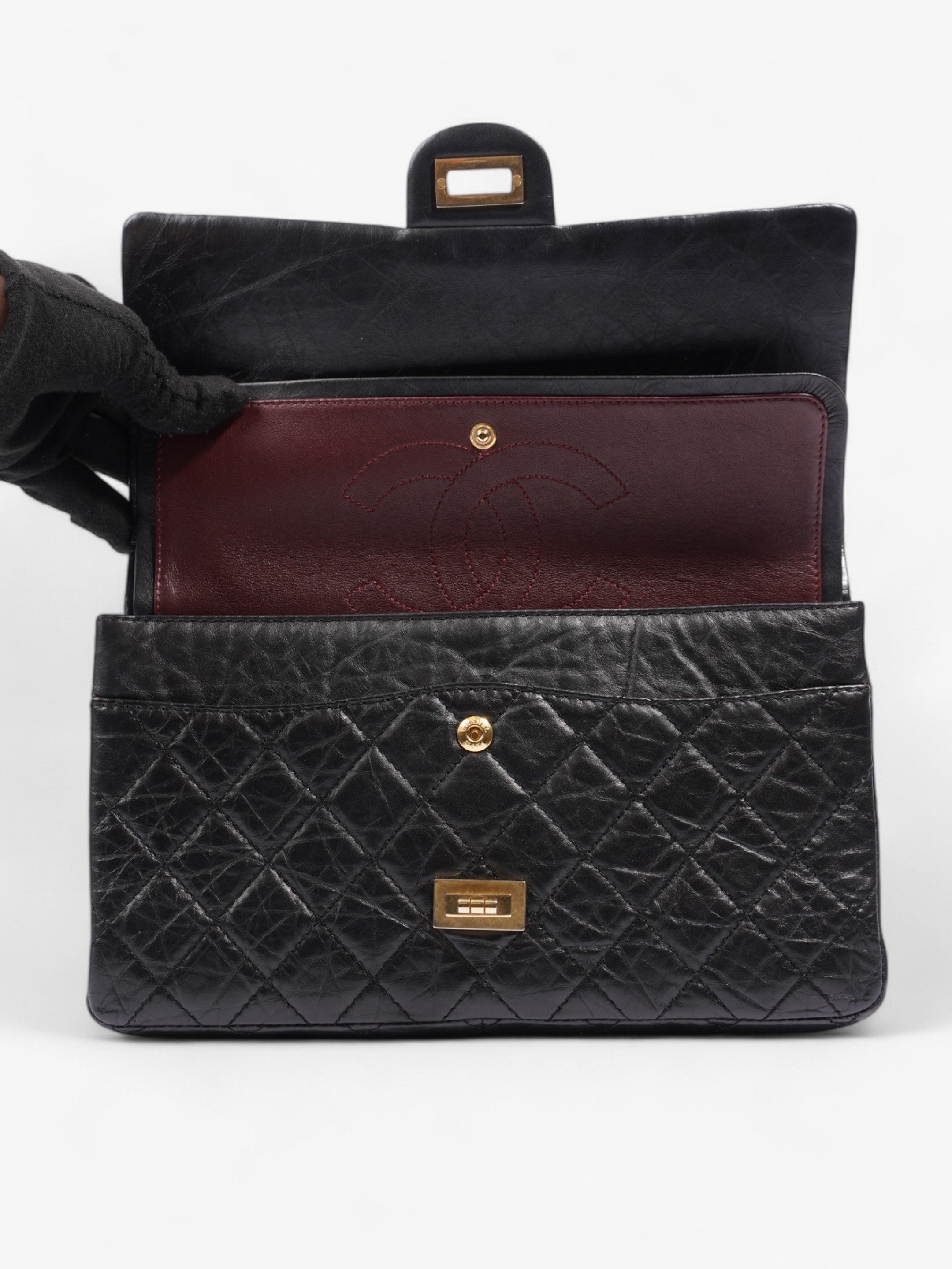 Chanel 2.55 Reissue Black Calfskin Leather