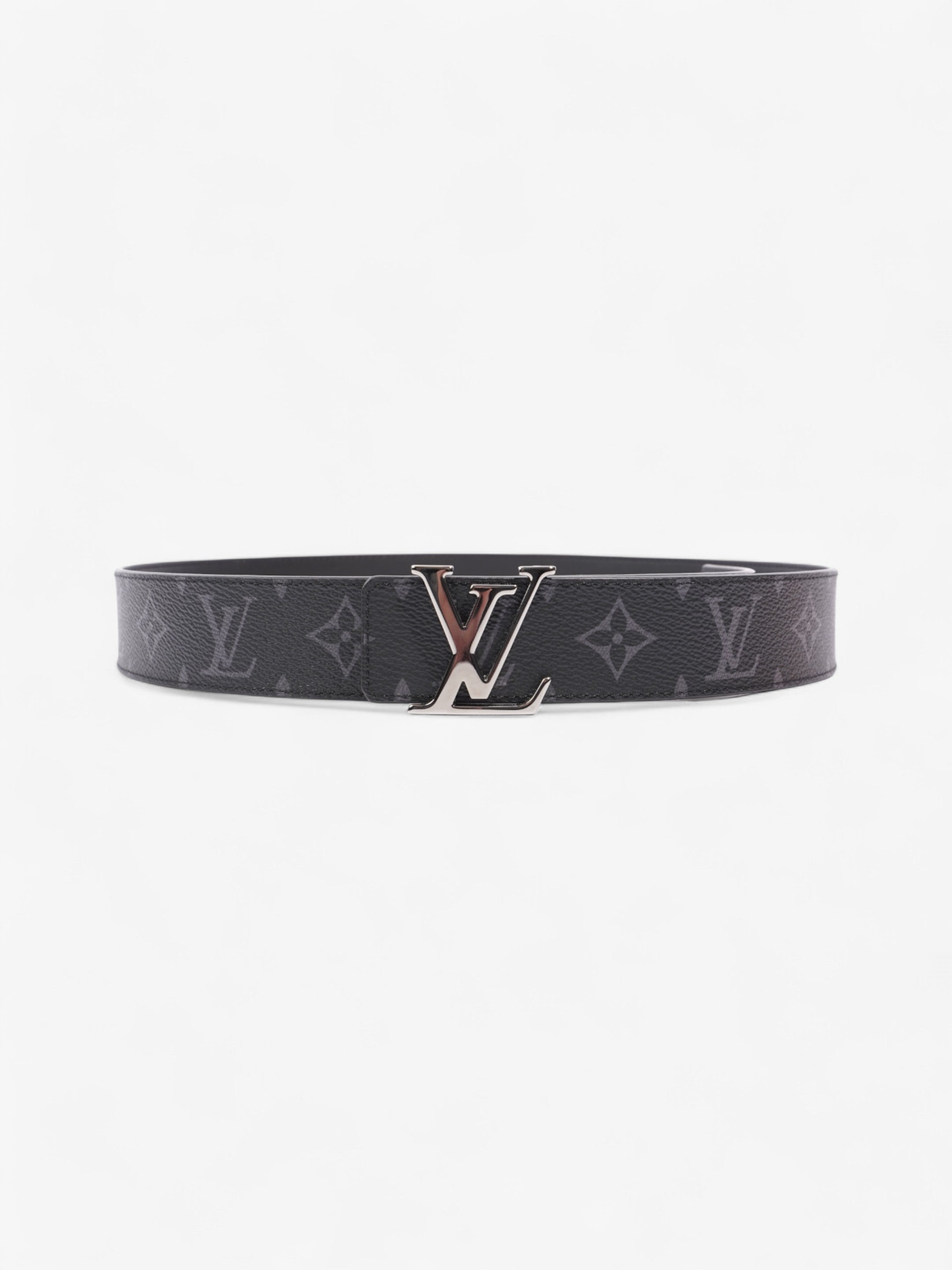 Louis Vuitton LV Initials Reversible Belt Monogram Eclipse / Black Leather 85cm / 34"