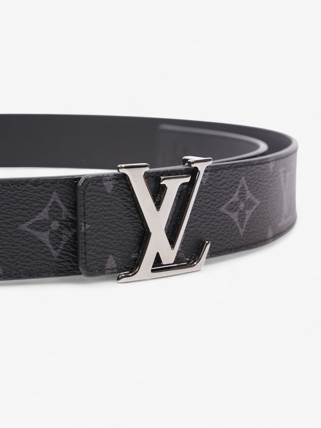 Louis Vuitton LV Initials Reversible Belt Monogram Eclipse / Black Leather 85cm / 34"