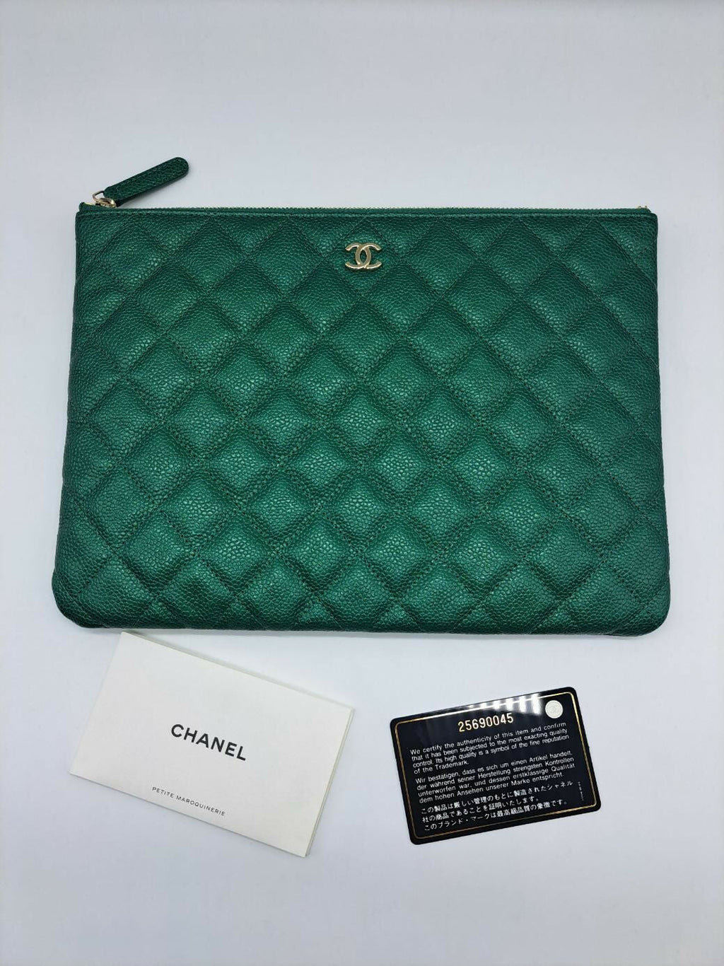 Chanel Quilted Caviar Case