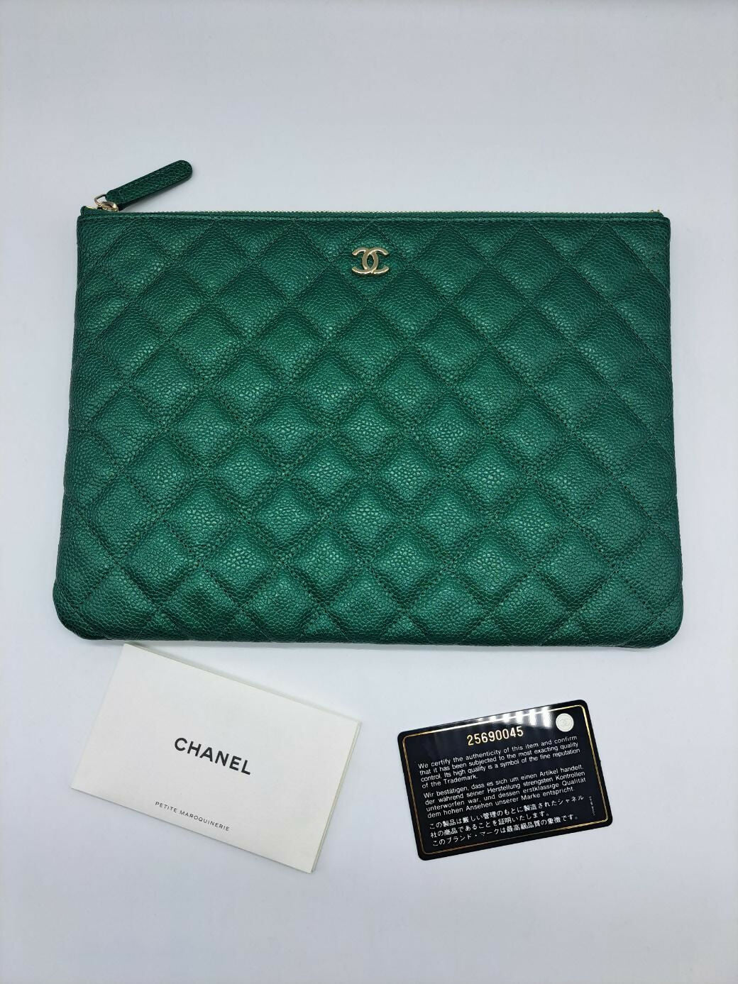 Chanel Quilted Caviar Case