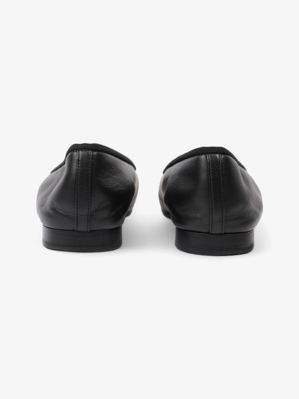 Chanel Ballet Flats Black Leather EU 38.5 UK 5.5