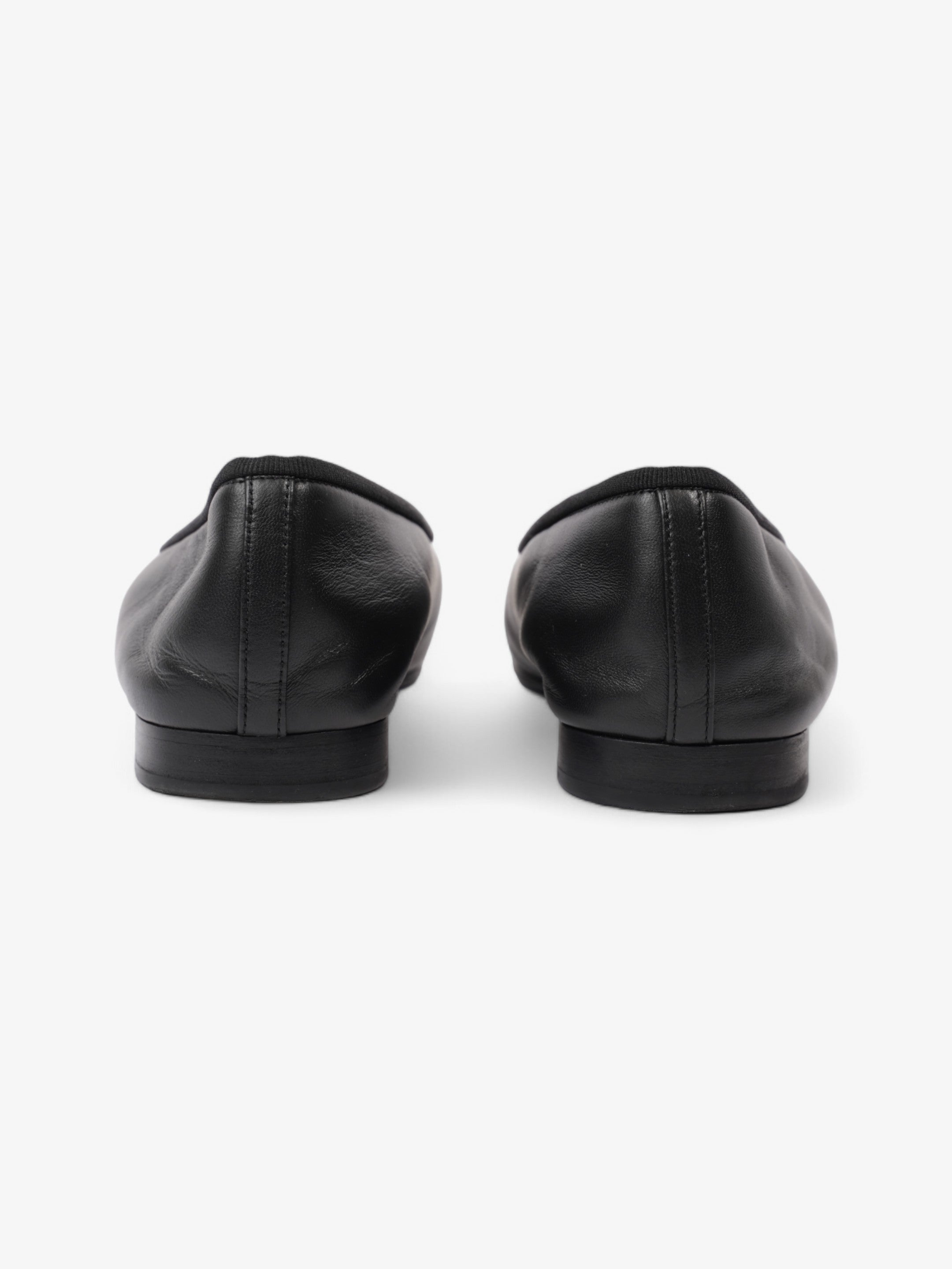 Chanel Ballet Flats Black Leather EU 38.5 UK 5.5