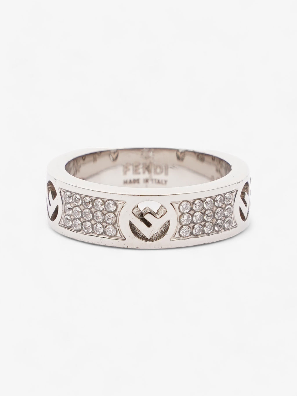 Fendi F is Fendi Ring Silver Base Metal Medium (54mm)