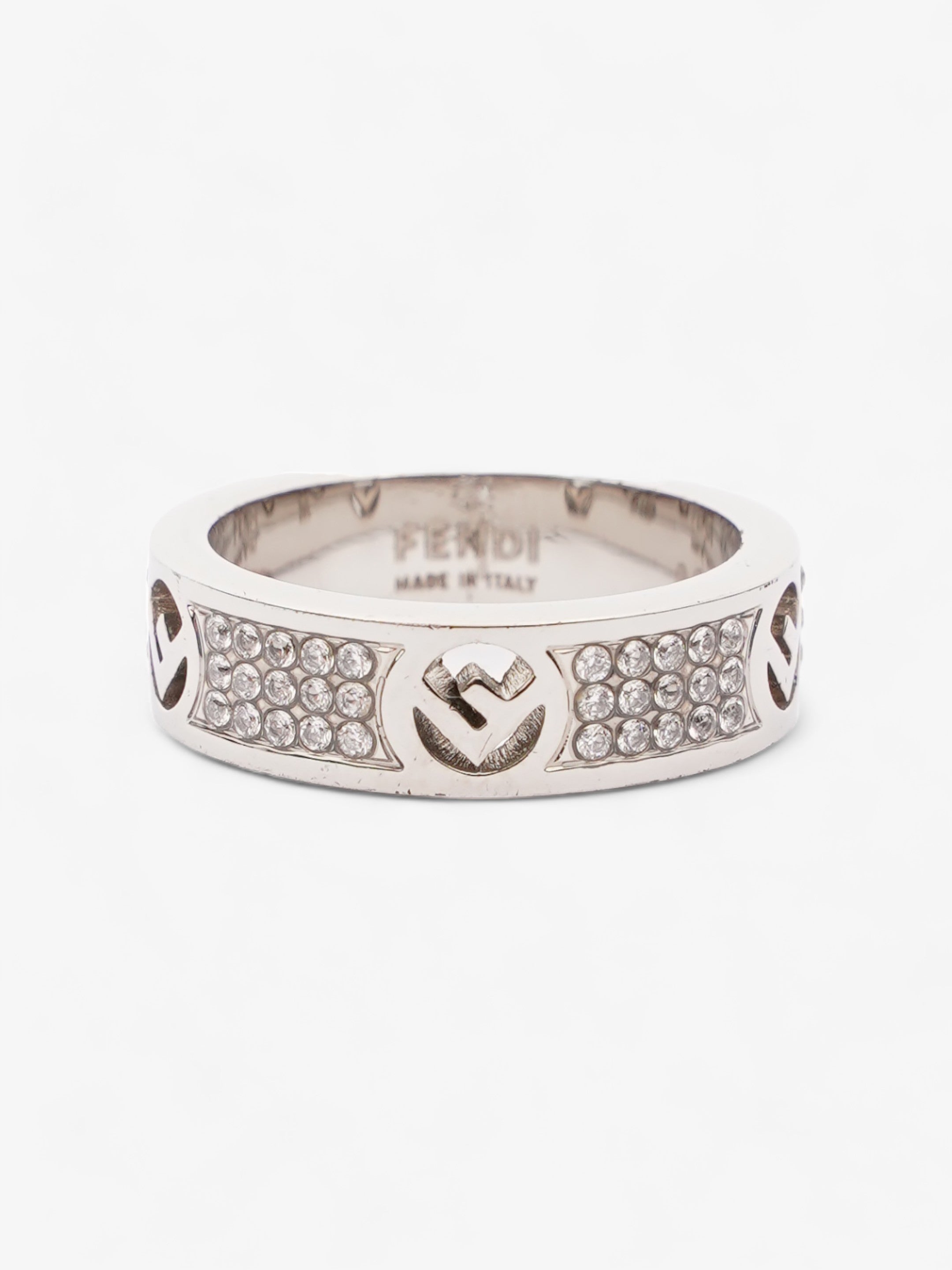 Fendi F is Fendi Ring Silver Base Metal Medium (54mm)