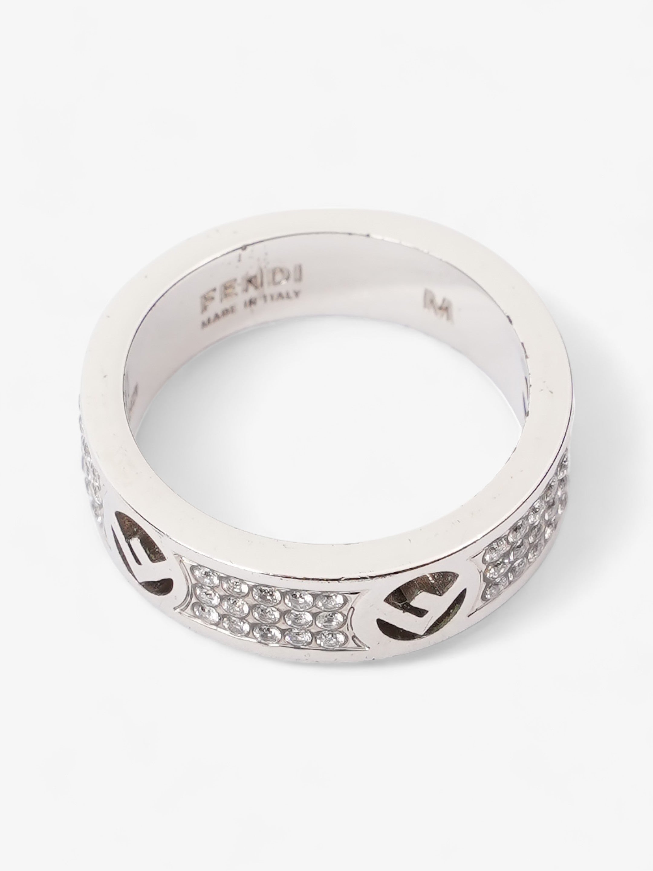 Fendi F is Fendi Ring Silver Base Metal Medium (54mm)