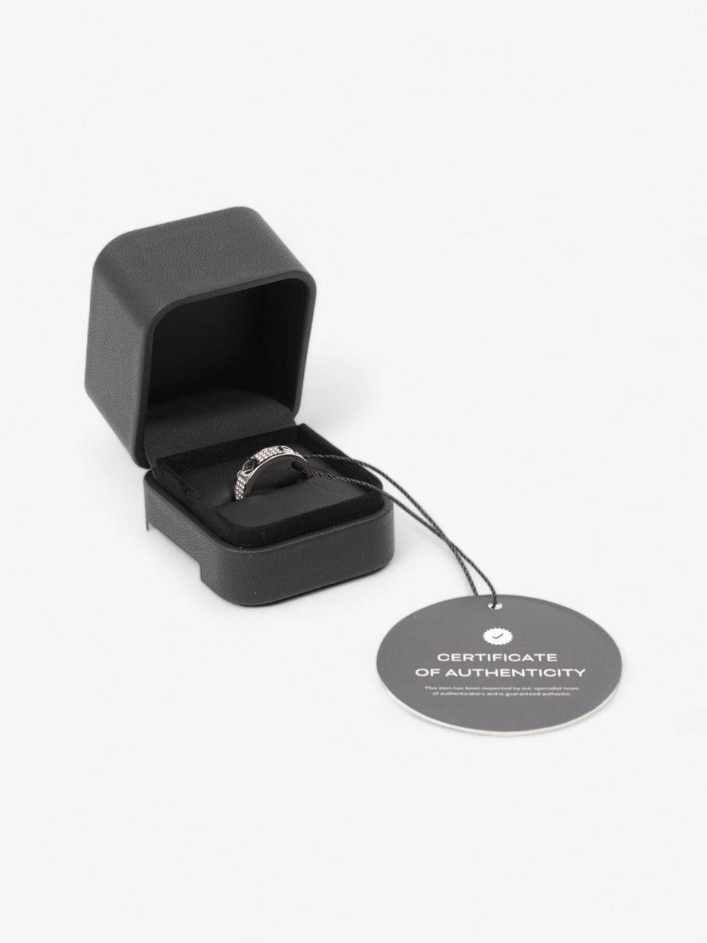Fendi F is Fendi Ring Silver Base Metal Medium (54mm)