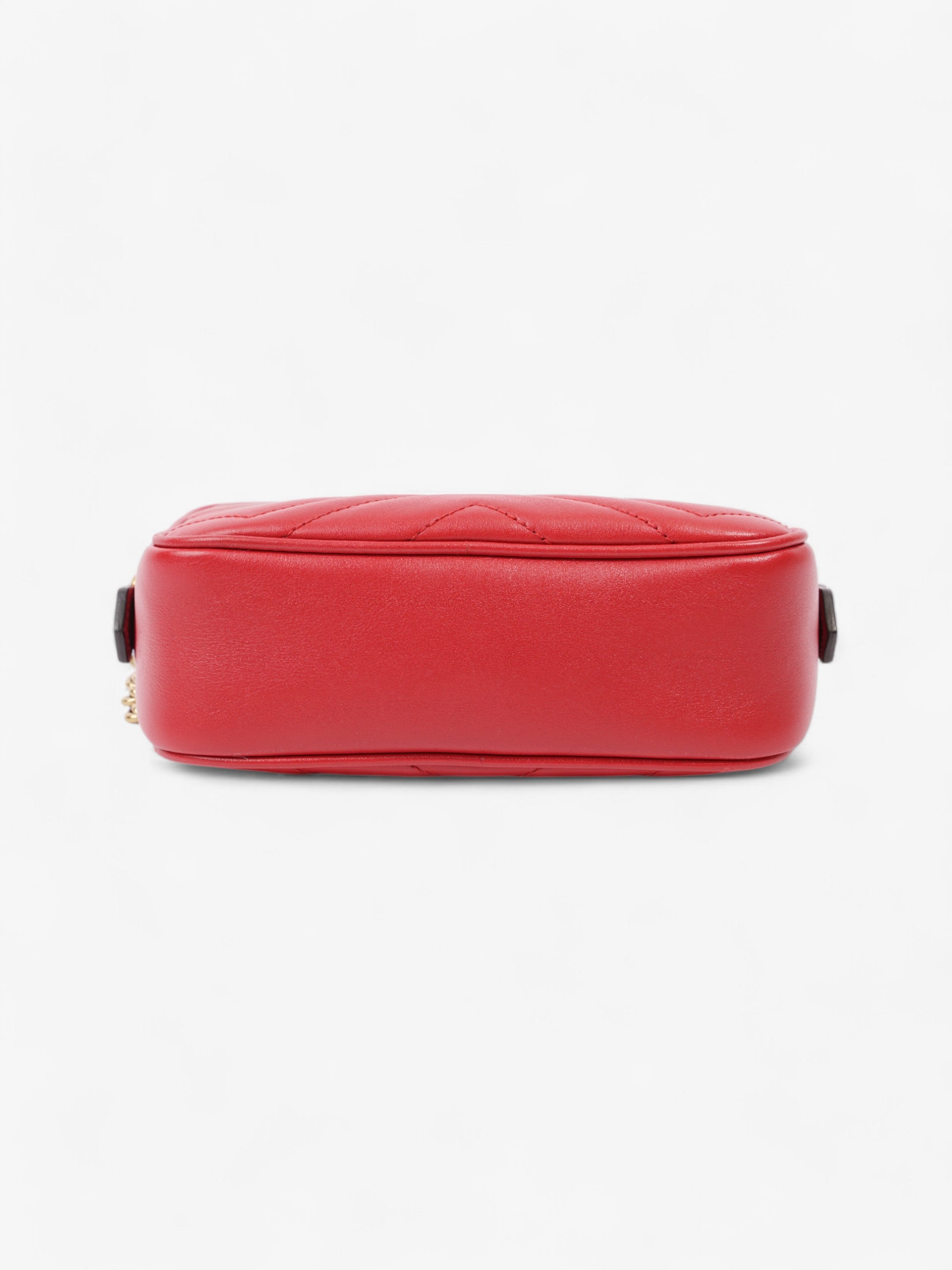 Gucci GG Marmont Red Matelasse Leather Mini
