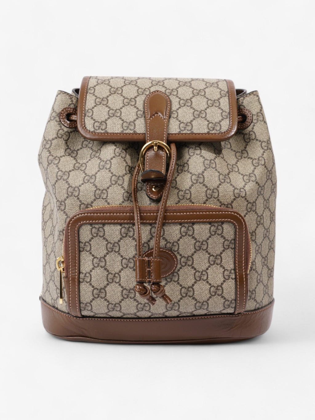 Gucci GG Backpack GG Supreme / Brown Canvas Small