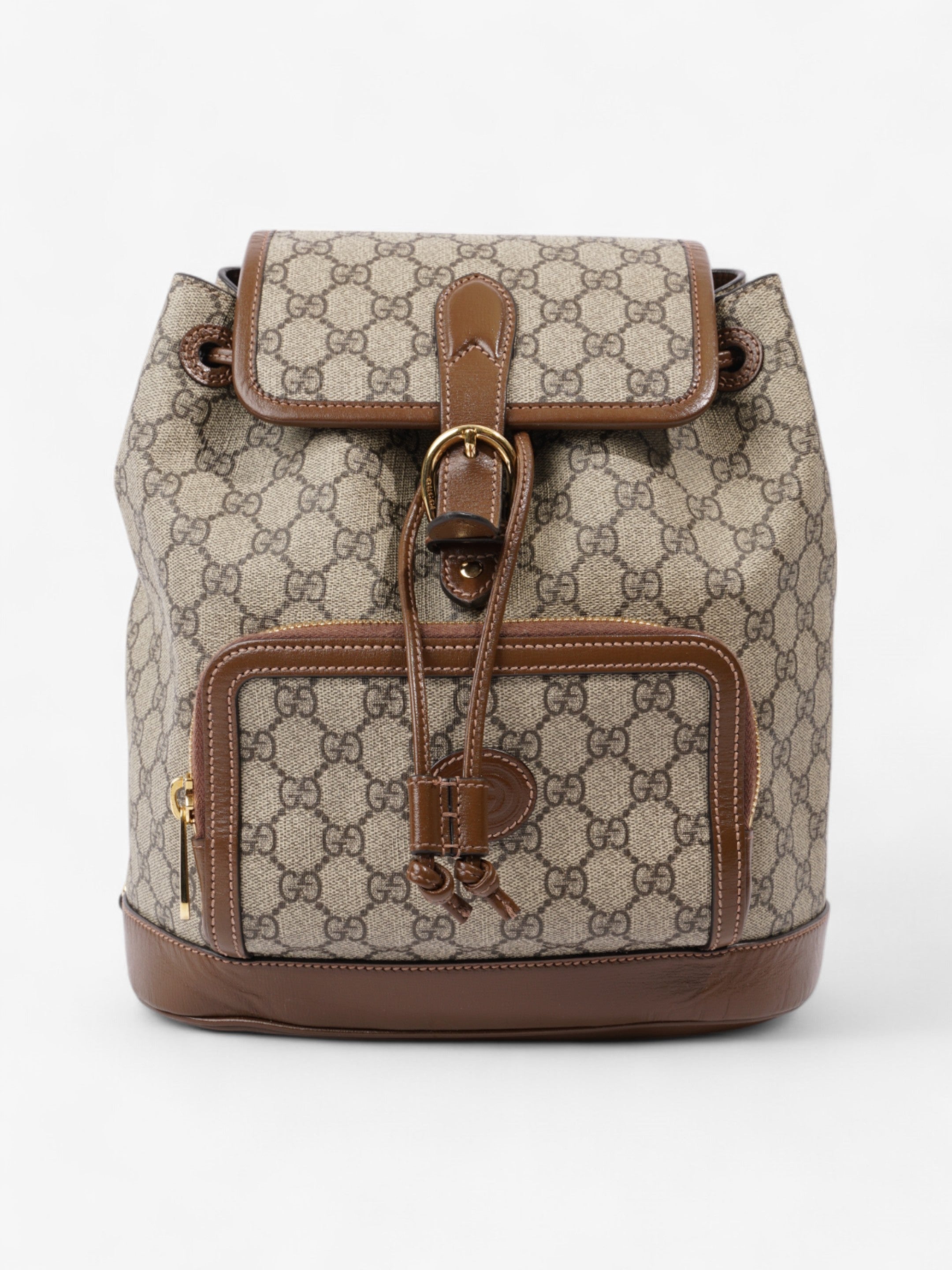 Gucci GG Backpack GG Supreme / Brown Canvas Small