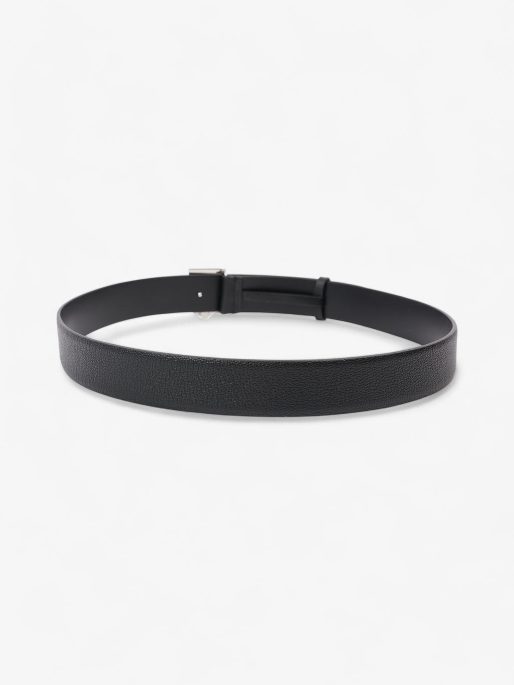 Burberry Logo Buckle Belt Black Leather 100cm 40"