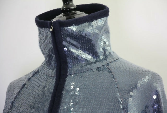 Chanel Vintage 2008 Sequin and Terry Midnight Cloth Jacket