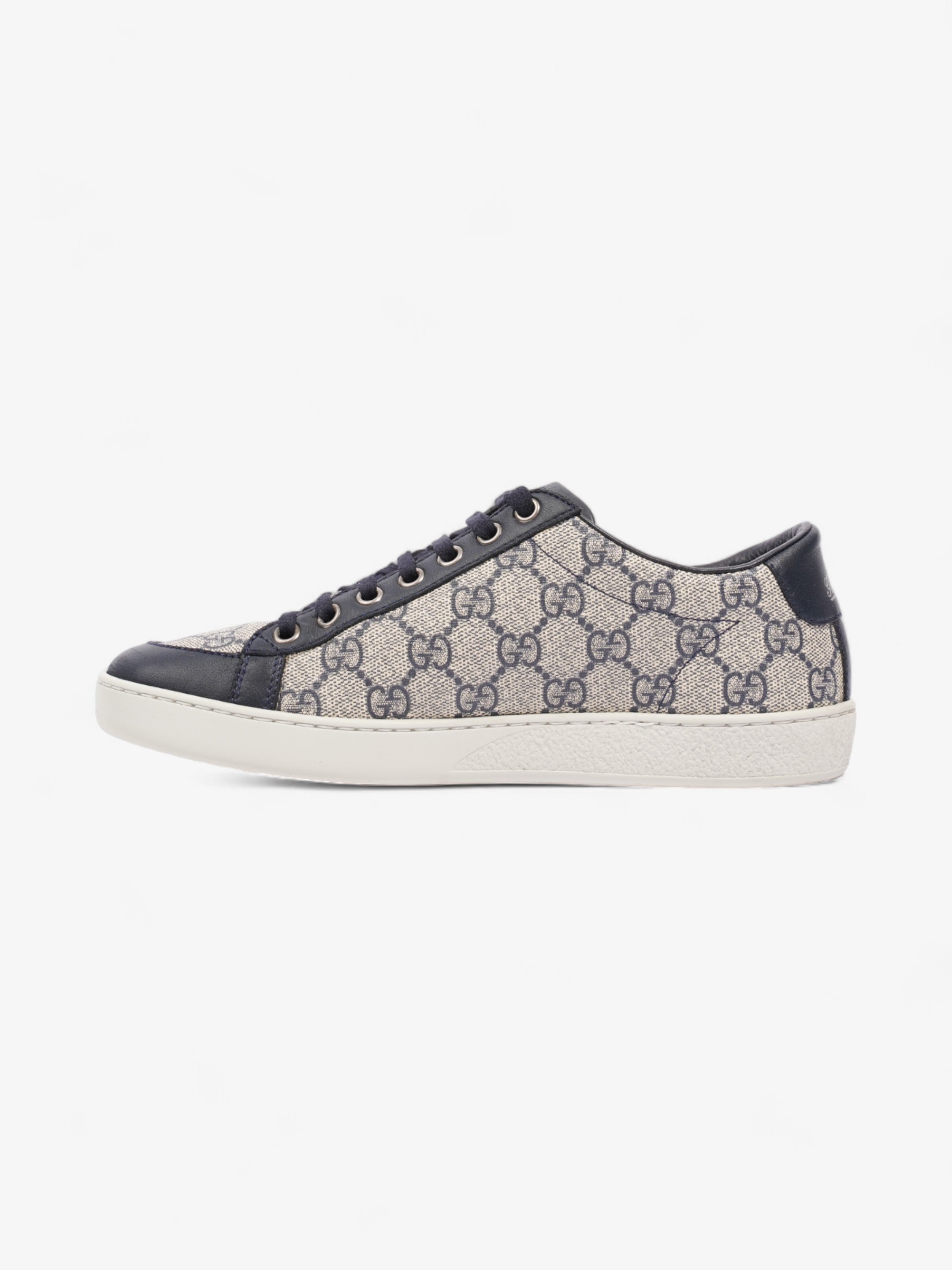 Gucci Brooklyn GG Supreme Beige / Navy Coated Canvas EU 37 UK 4