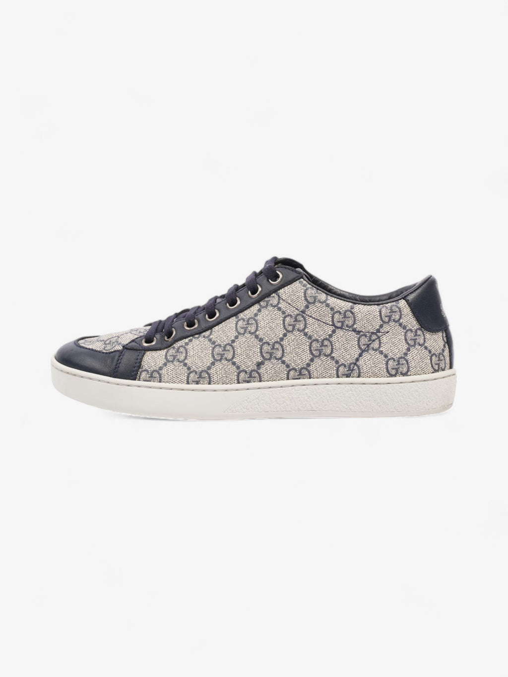 Gucci Brooklyn GG Supreme Beige / Navy Coated Canvas EU 37 UK 4