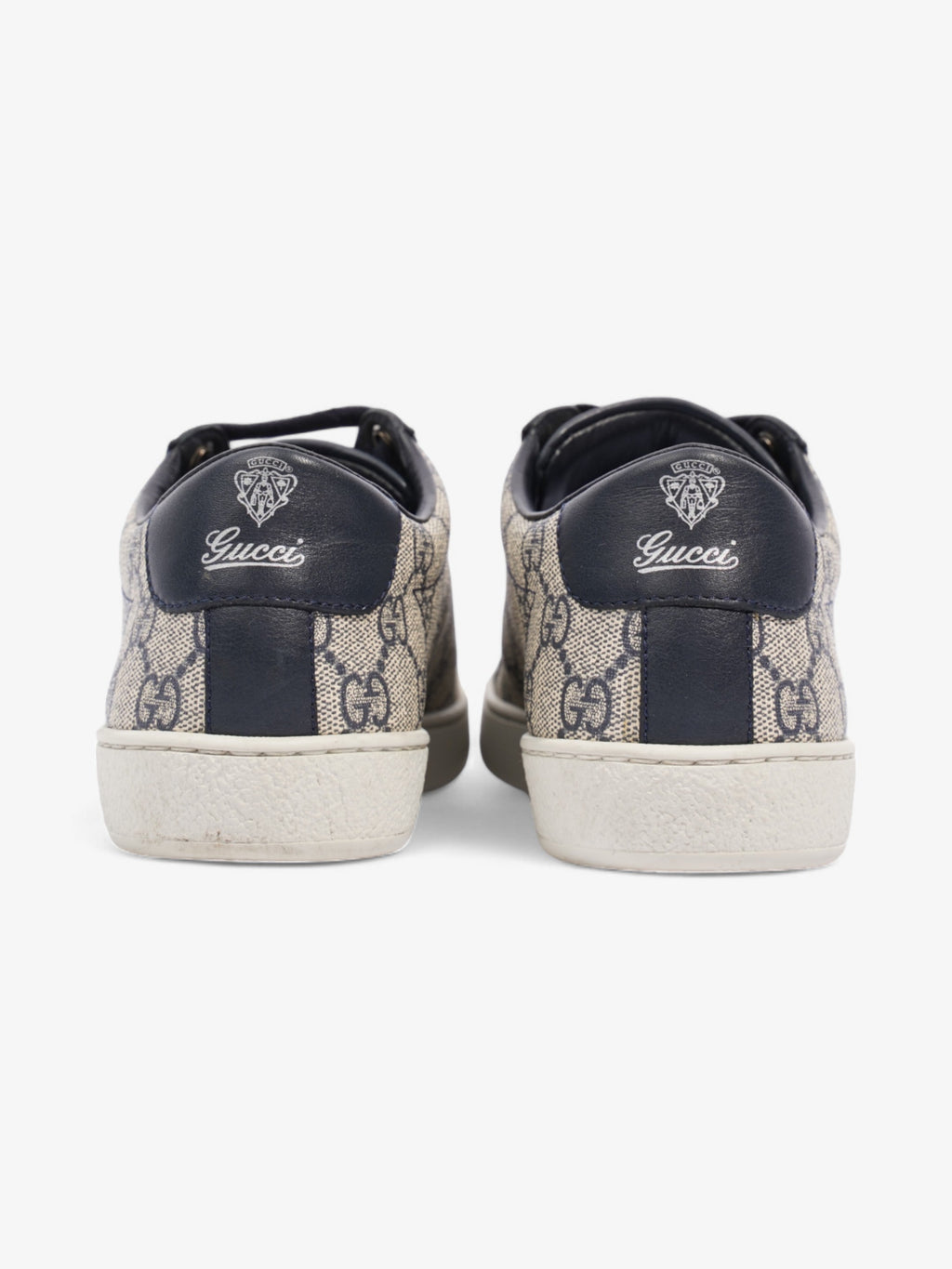 Gucci Brooklyn GG Supreme Beige / Navy Coated Canvas EU 37 UK 4