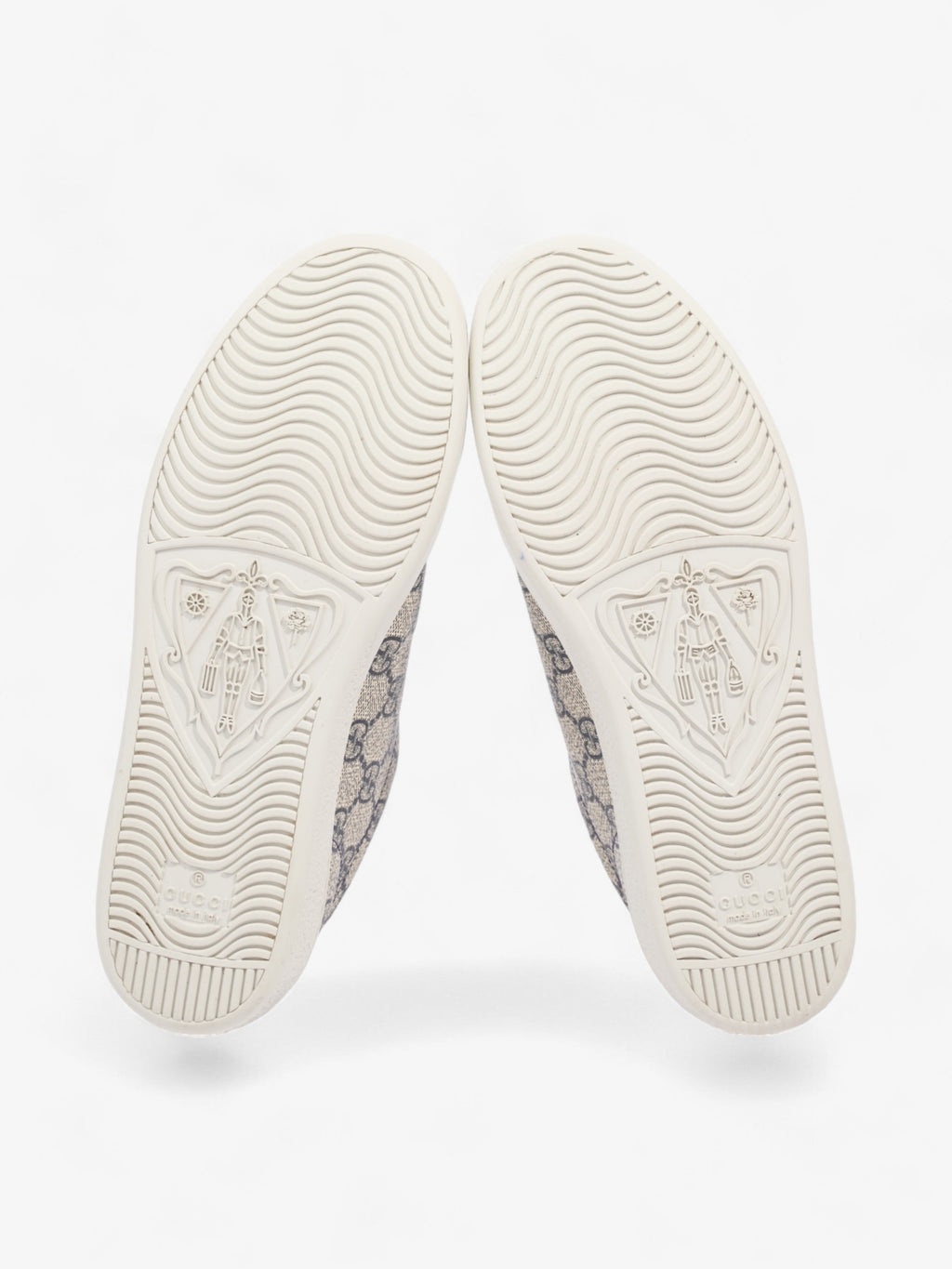 Gucci Brooklyn GG Supreme Beige / Navy Coated Canvas EU 37 UK 4