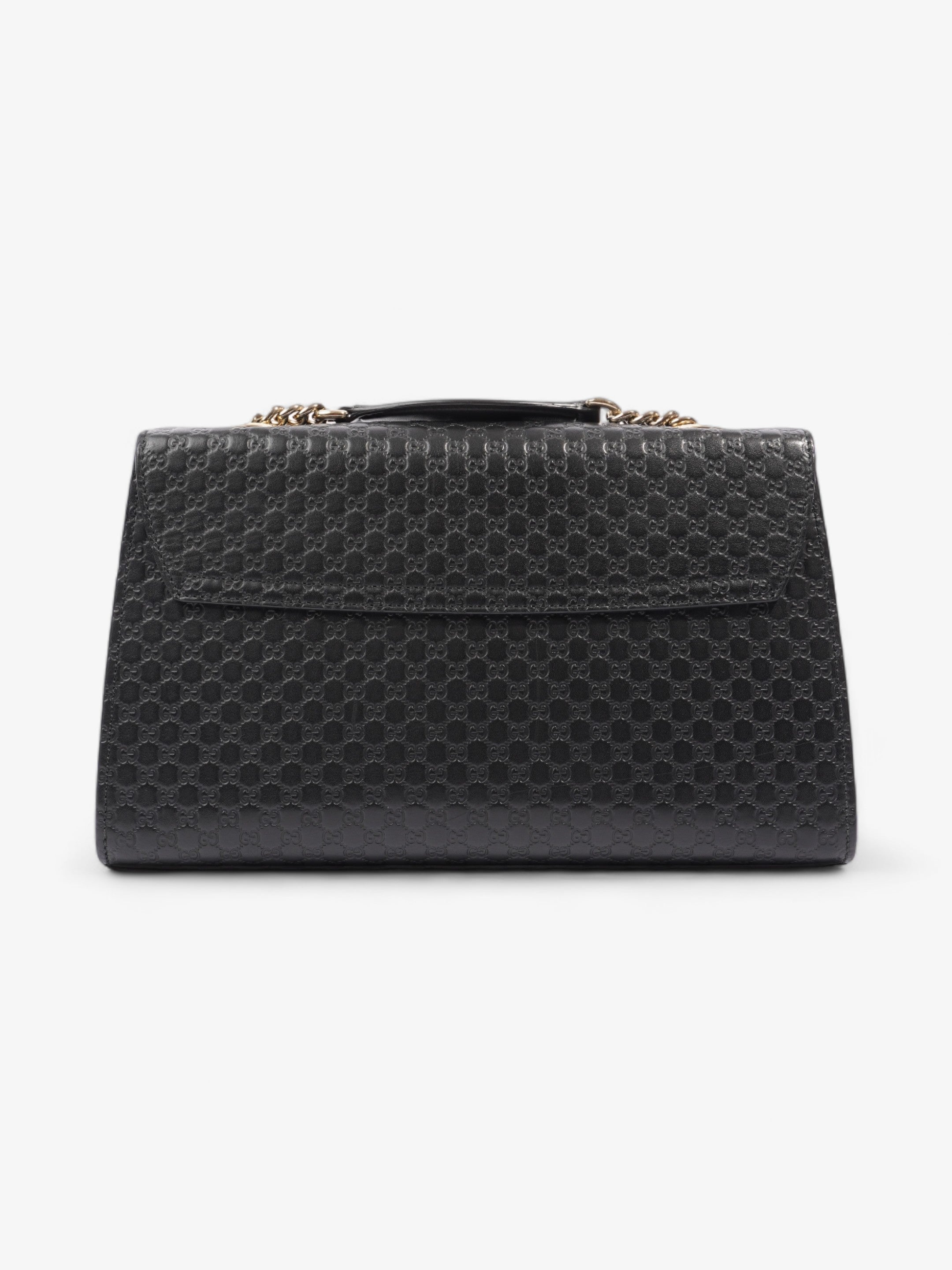 Gucci Emily Guccissima Chain Black Leather Medium