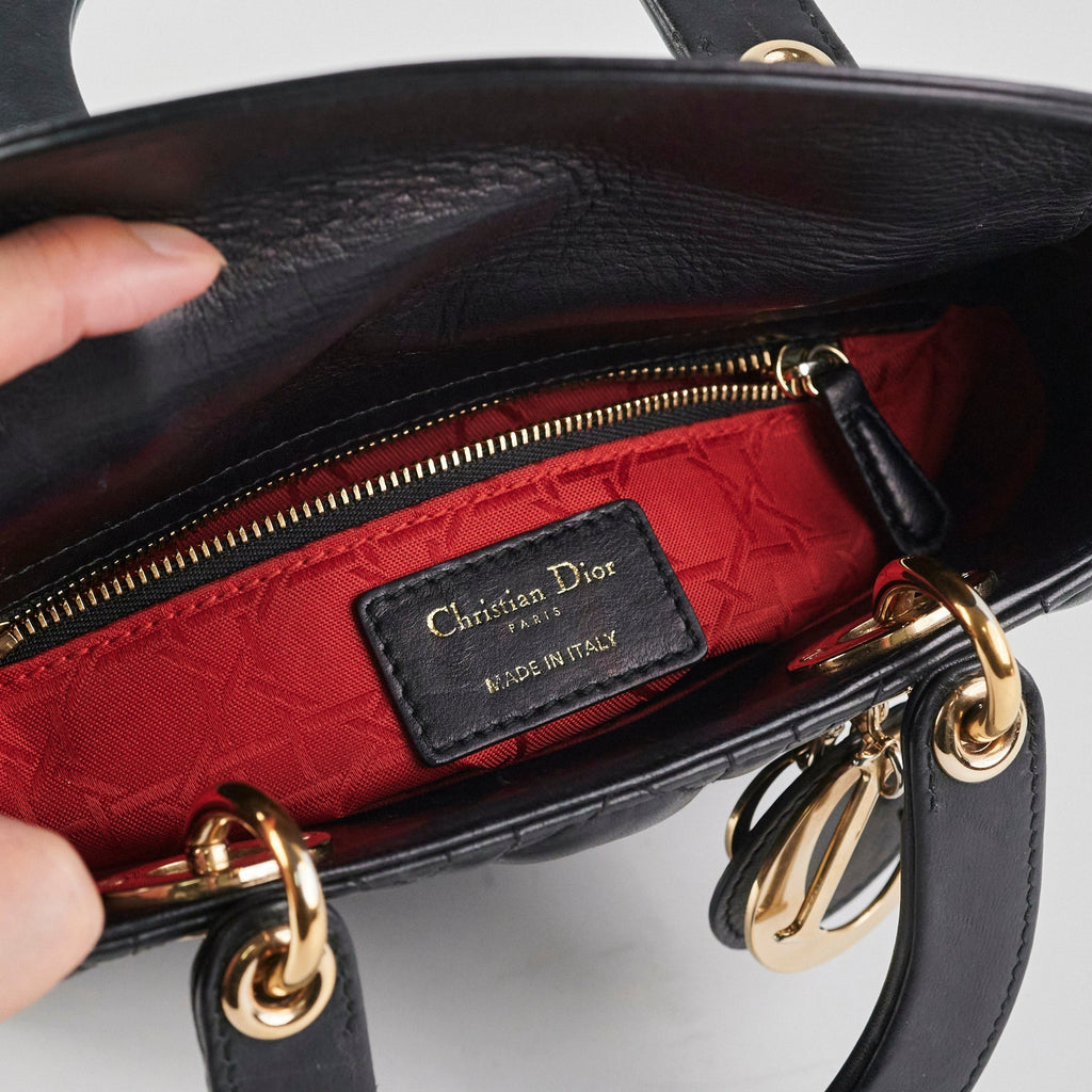 Dior Lady Dior ABC Small Black