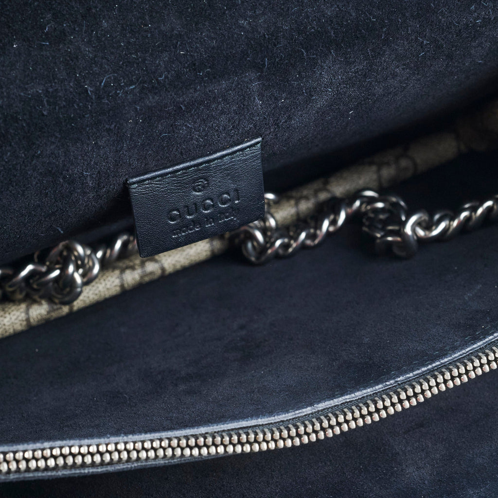 Gucci Medium Black Monogram Dionysus