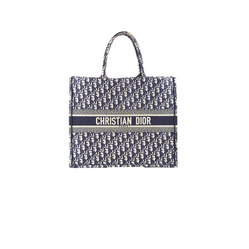 Christian Dior Book Tote Large Navy