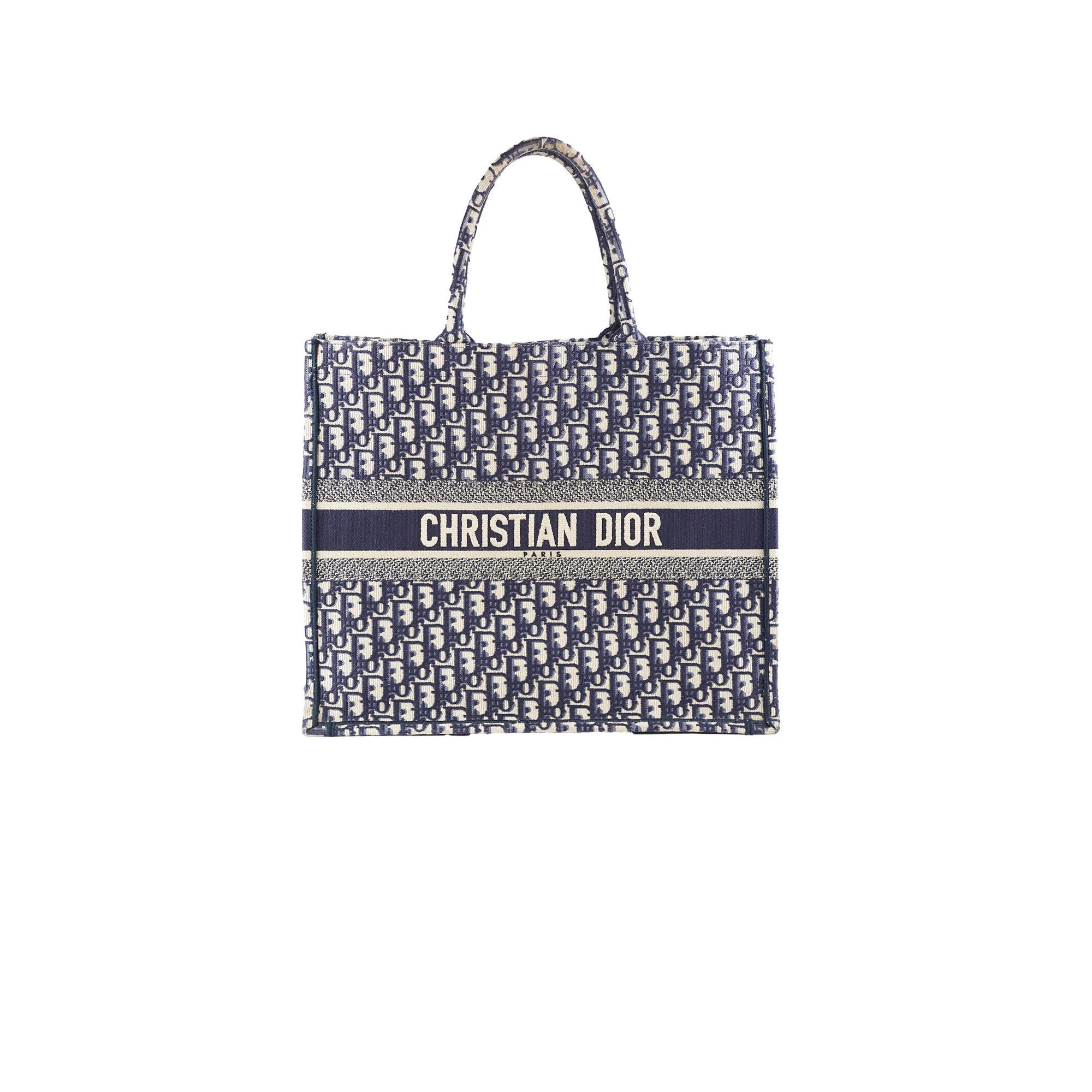 Christian Dior Book Tote Large Navy