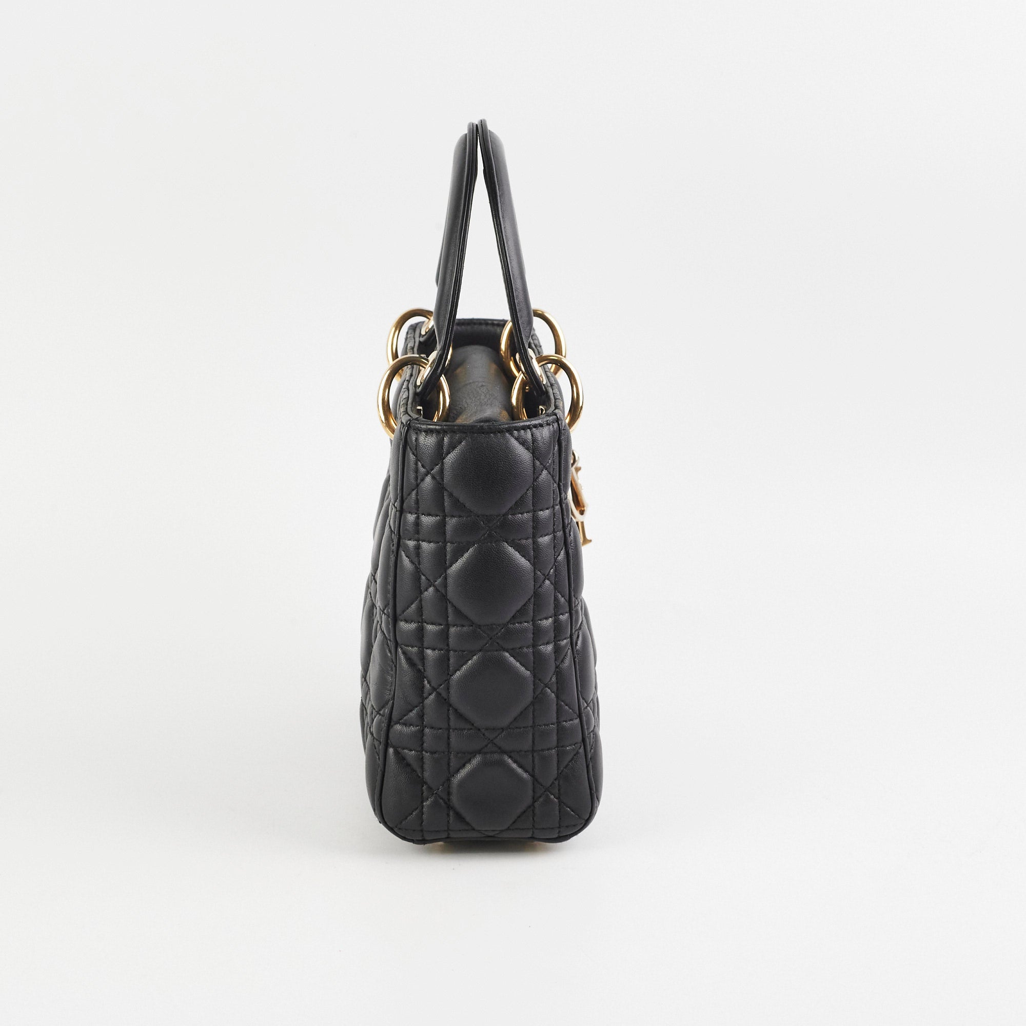 Christian Dior Lady Dior Small Black Lambskin