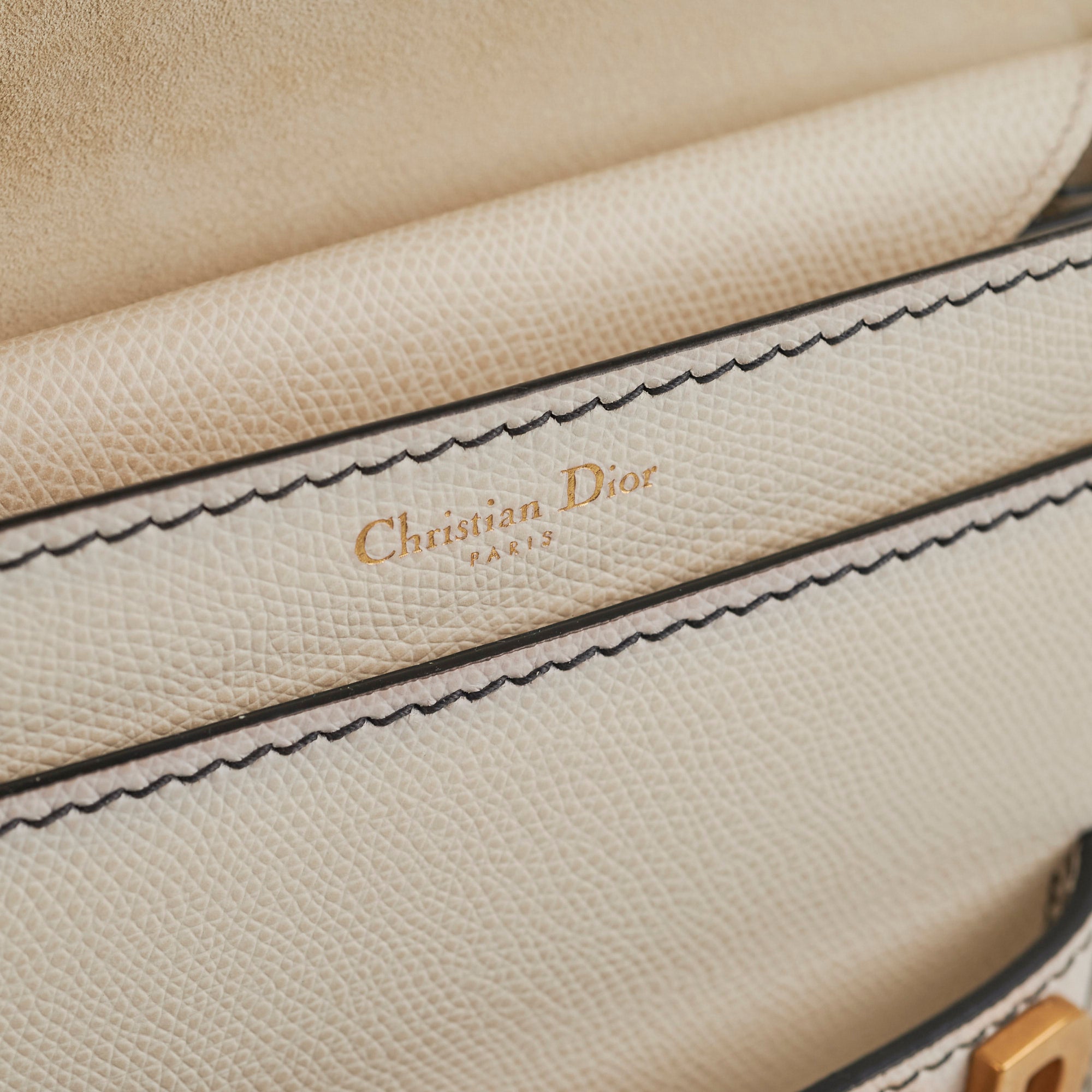Christian Dior Ja'Dior Flap Bag Cream
