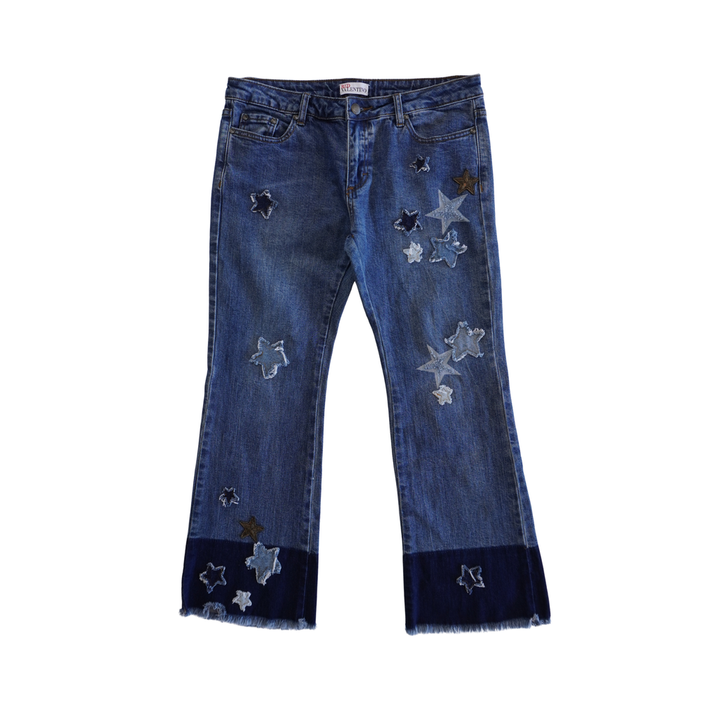 Red Valentino Kick Flare Star Jeans - Women's 30