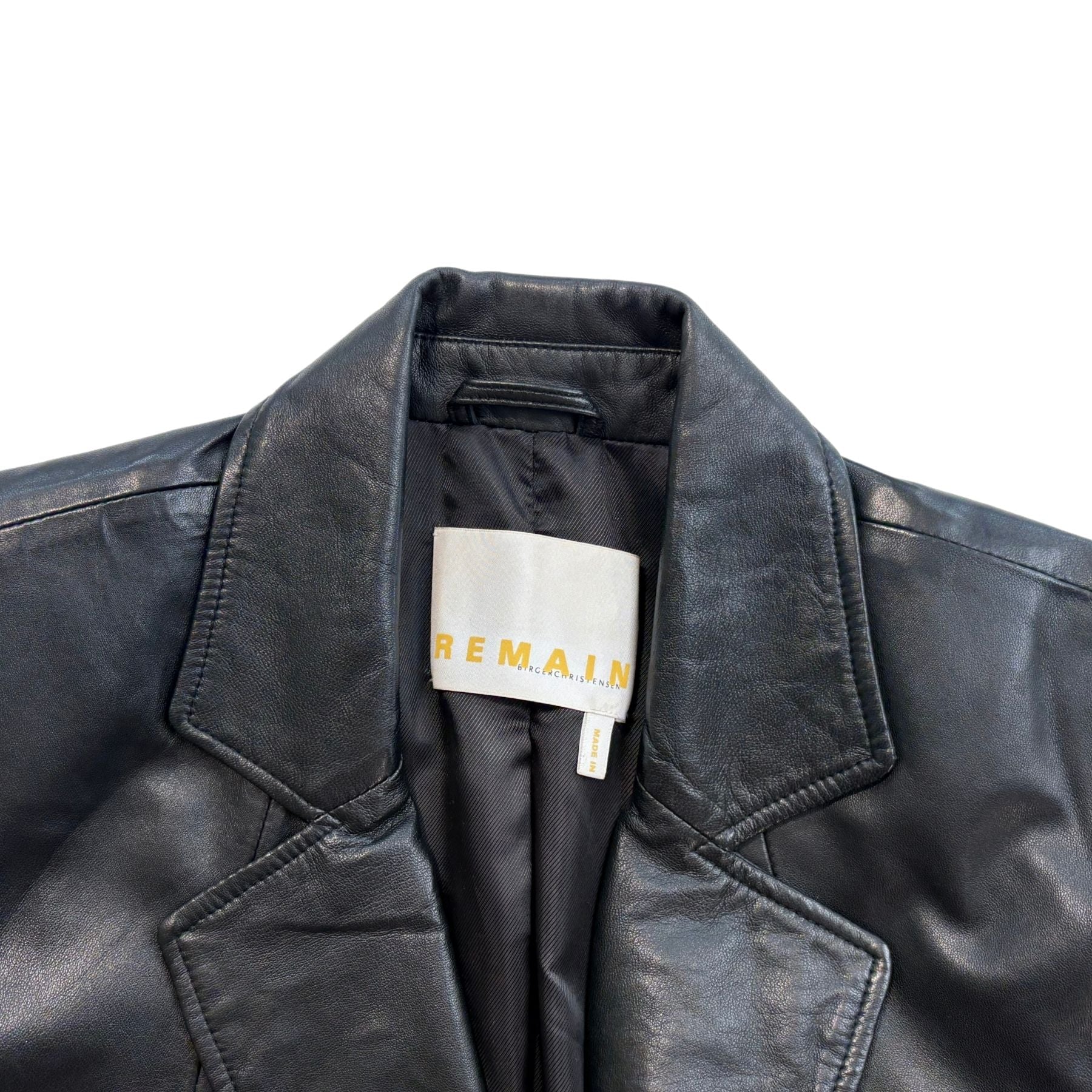Remain Birger Christensen Leather Blazer Jacket - Women's 10