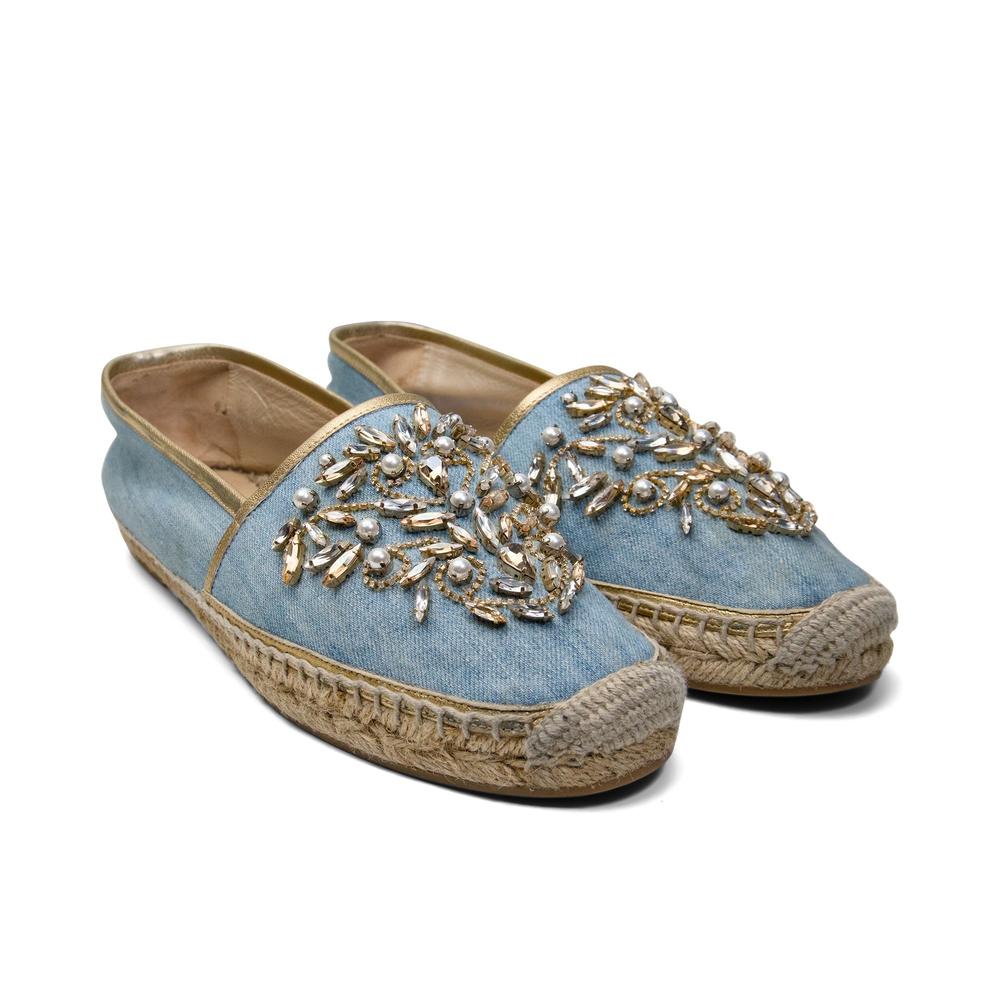 Rene Caovilla Embellished Espadrilels - Women's 39
