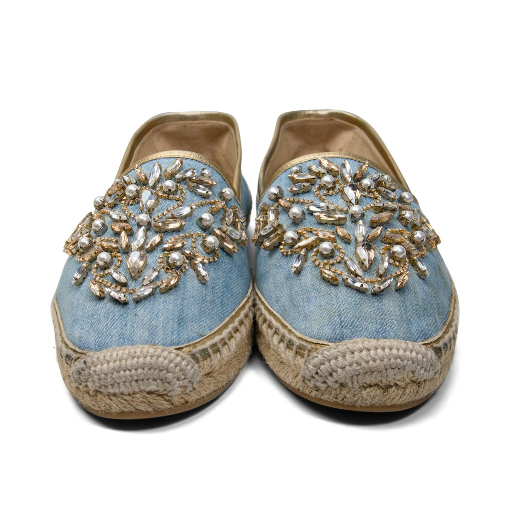 Rene Caovilla Embellished Espadrilels - Women's 39