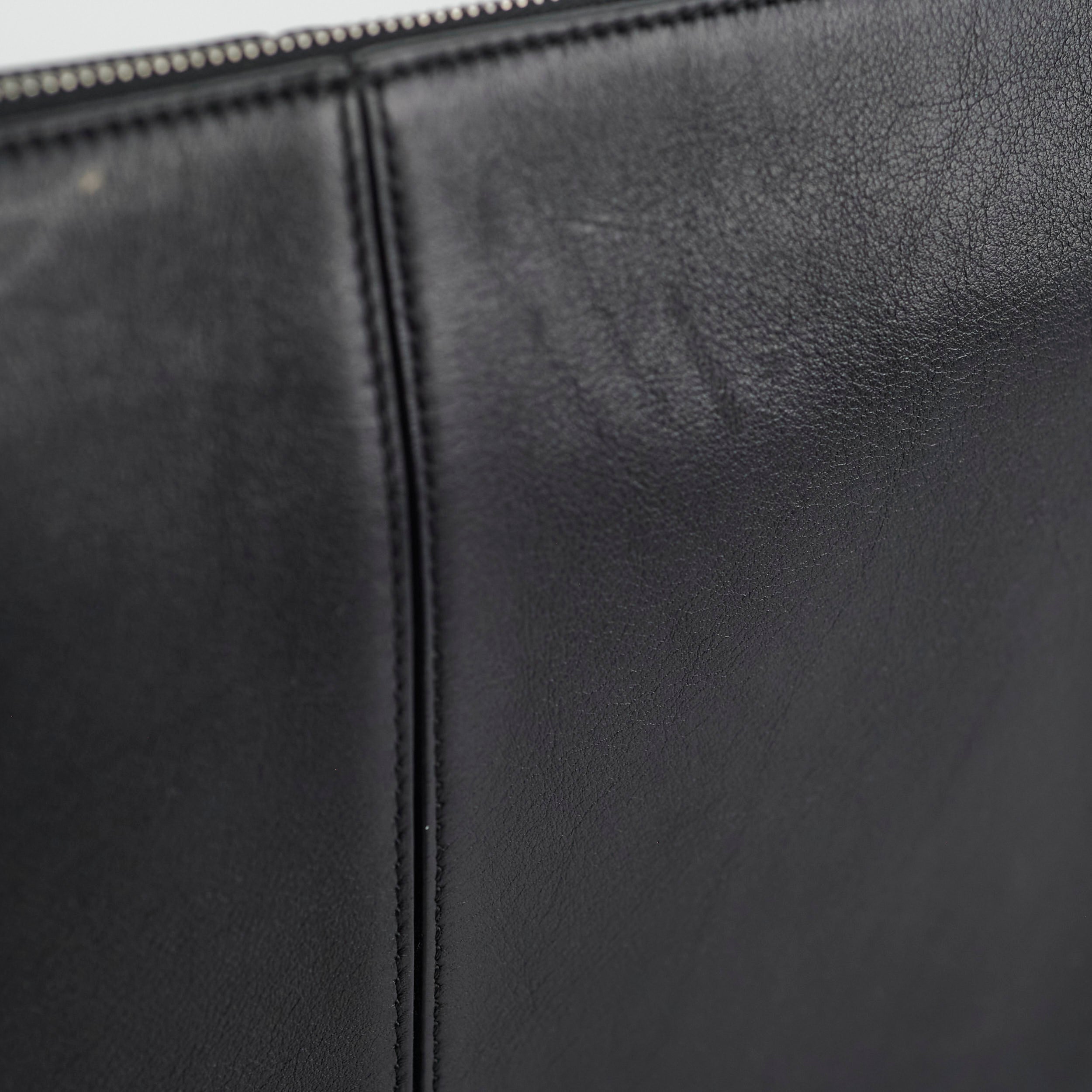 Celine TriFold Clutch On Chain Black Leather