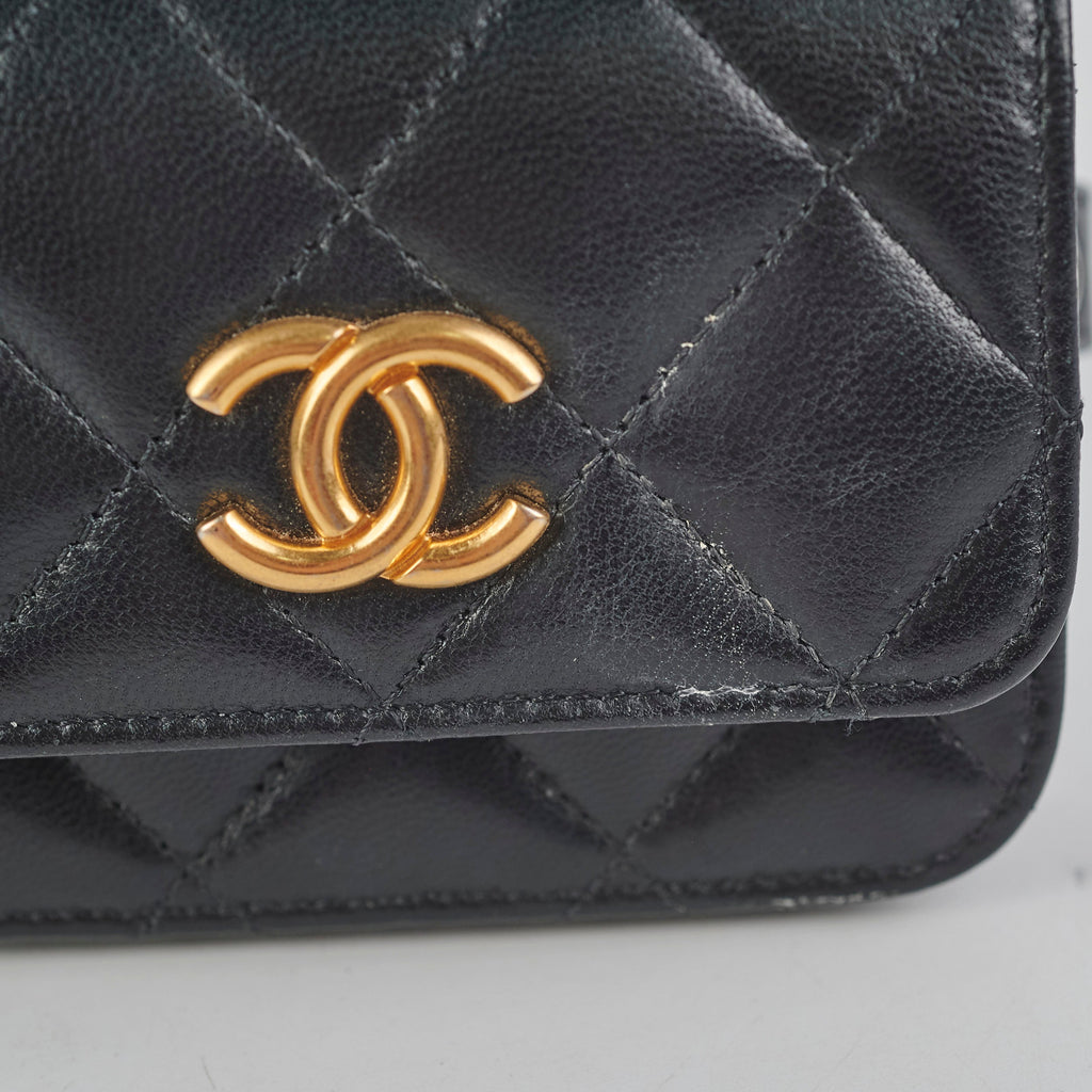 Chanel Micro Belt Bag holder xLambskin Black - Series 31