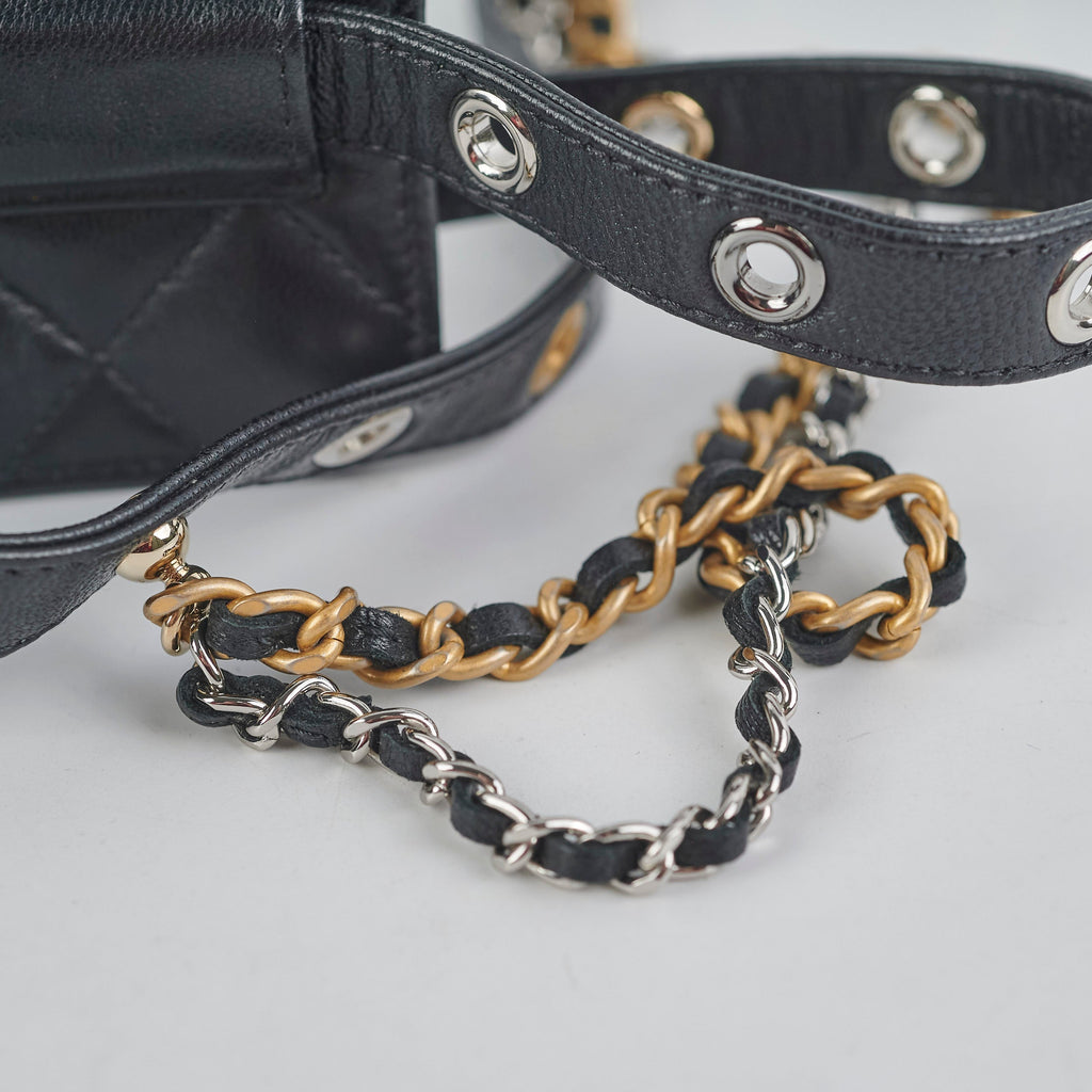 Chanel Micro Belt Bag holder xLambskin Black - Series 31