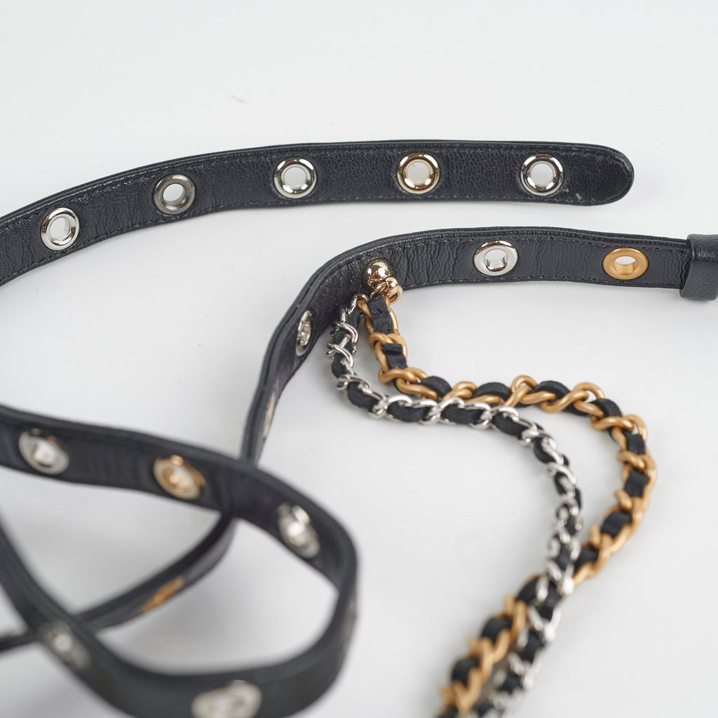 Chanel Micro Belt Bag holder xLambskin Black - Series 31