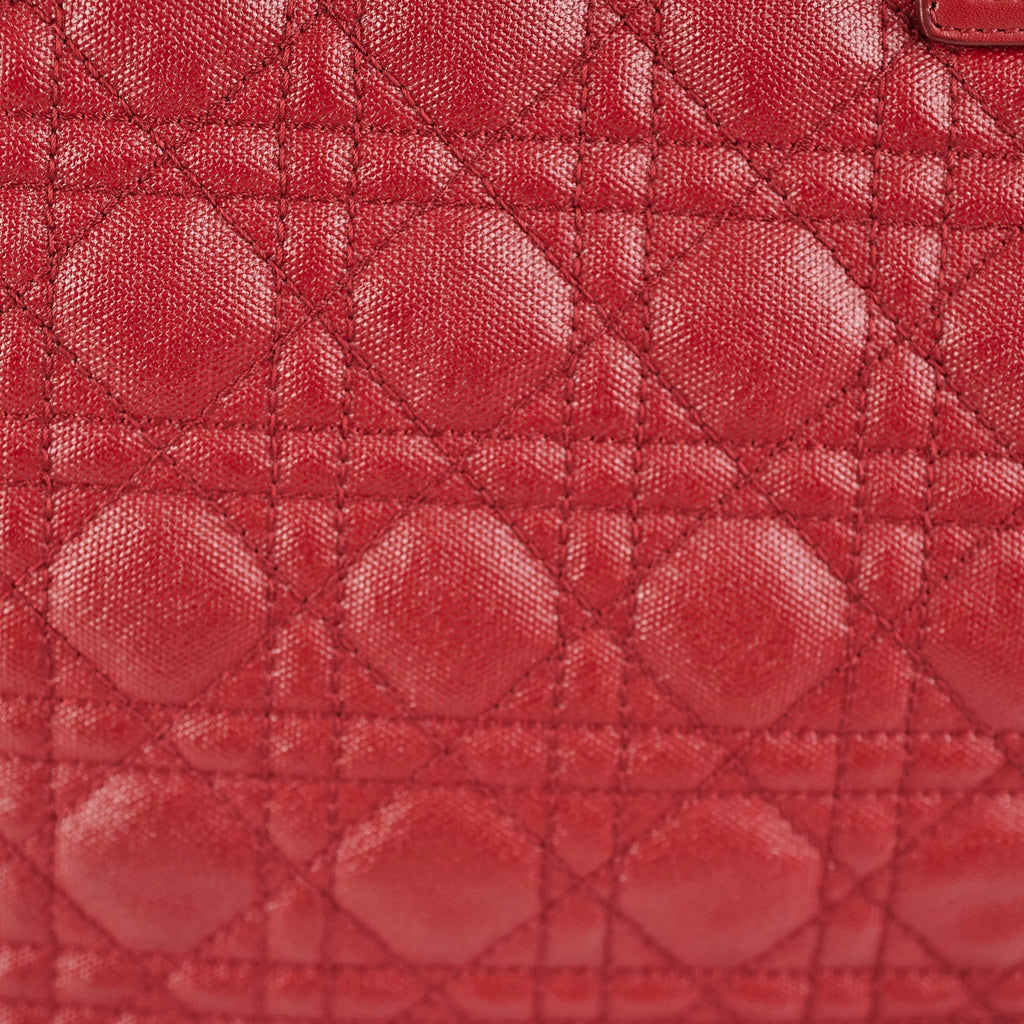 Christian Dior Panarea Cannage Red Tote
