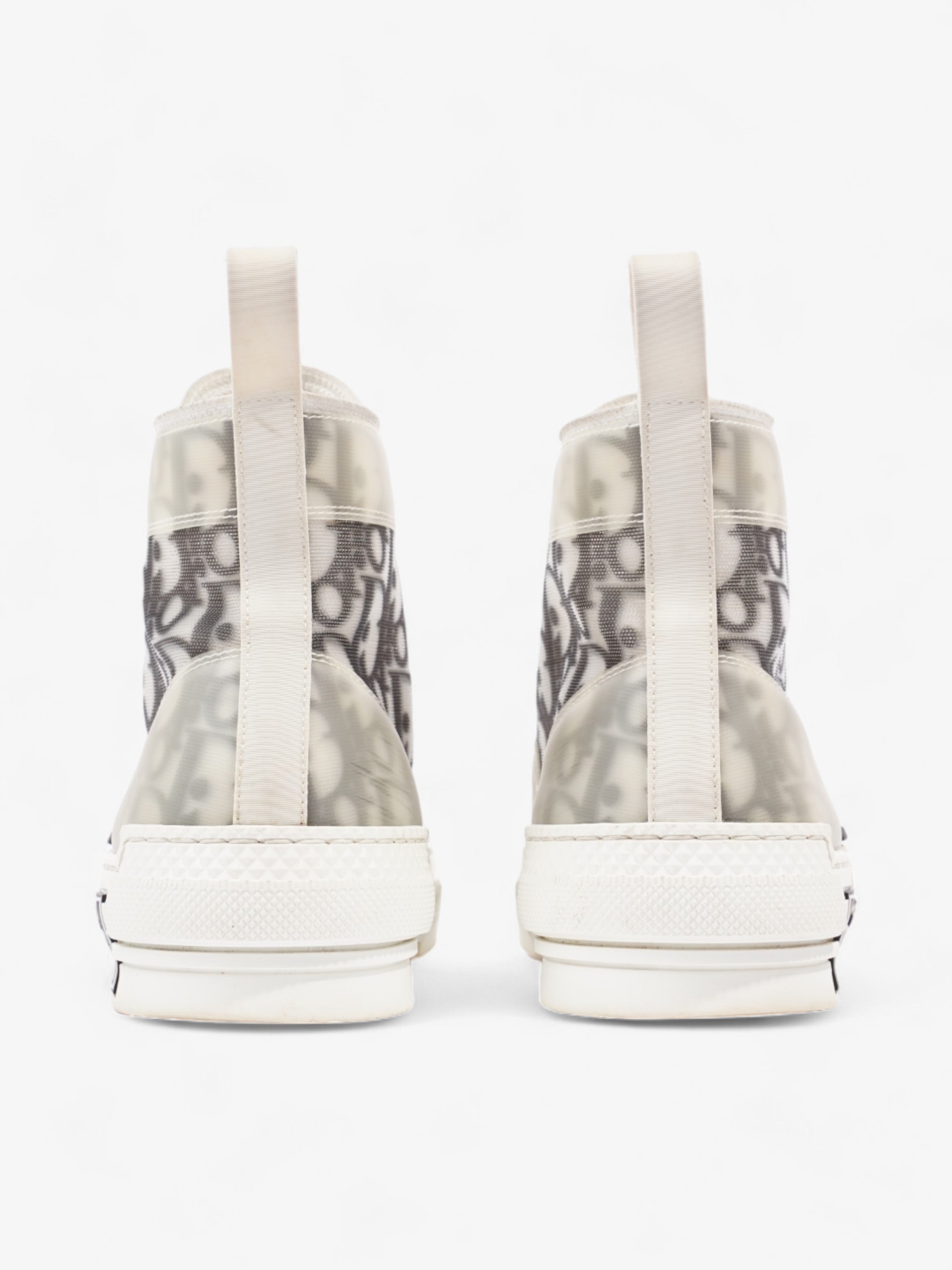 Christian Dior B23 High Tops White / Grey Oblique  Mesh EU 38 UK 5