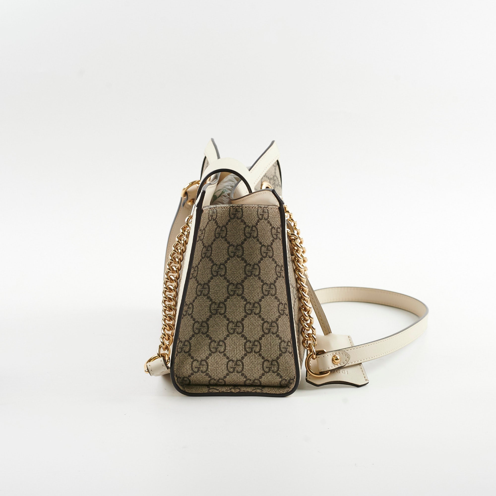 Deal of The Week - Gucci Small Padlock Shoulder Bag GG Supreme/White
