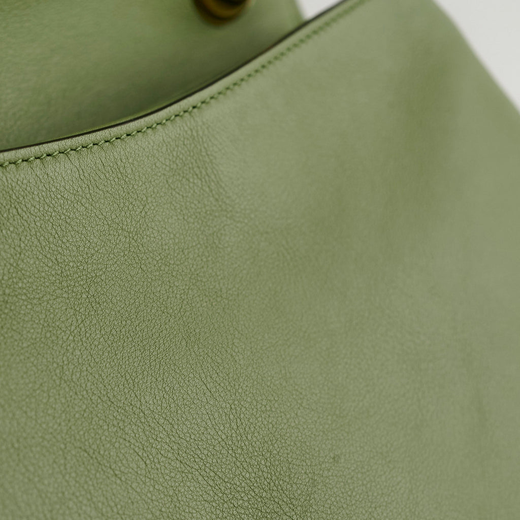 Gucci Blondie Medium Top Handle Shoulder Bag Green