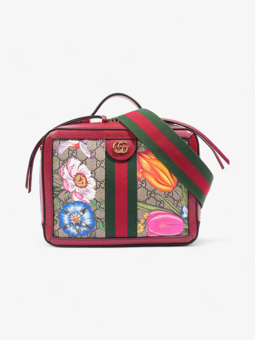 Gucci Ophidia GG Flora / Red Canvas Small