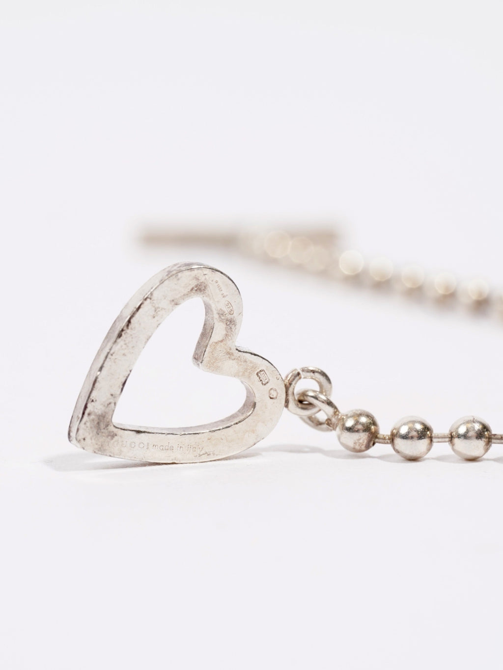 Gucci Heart Bracelet Silver Silver Sterling