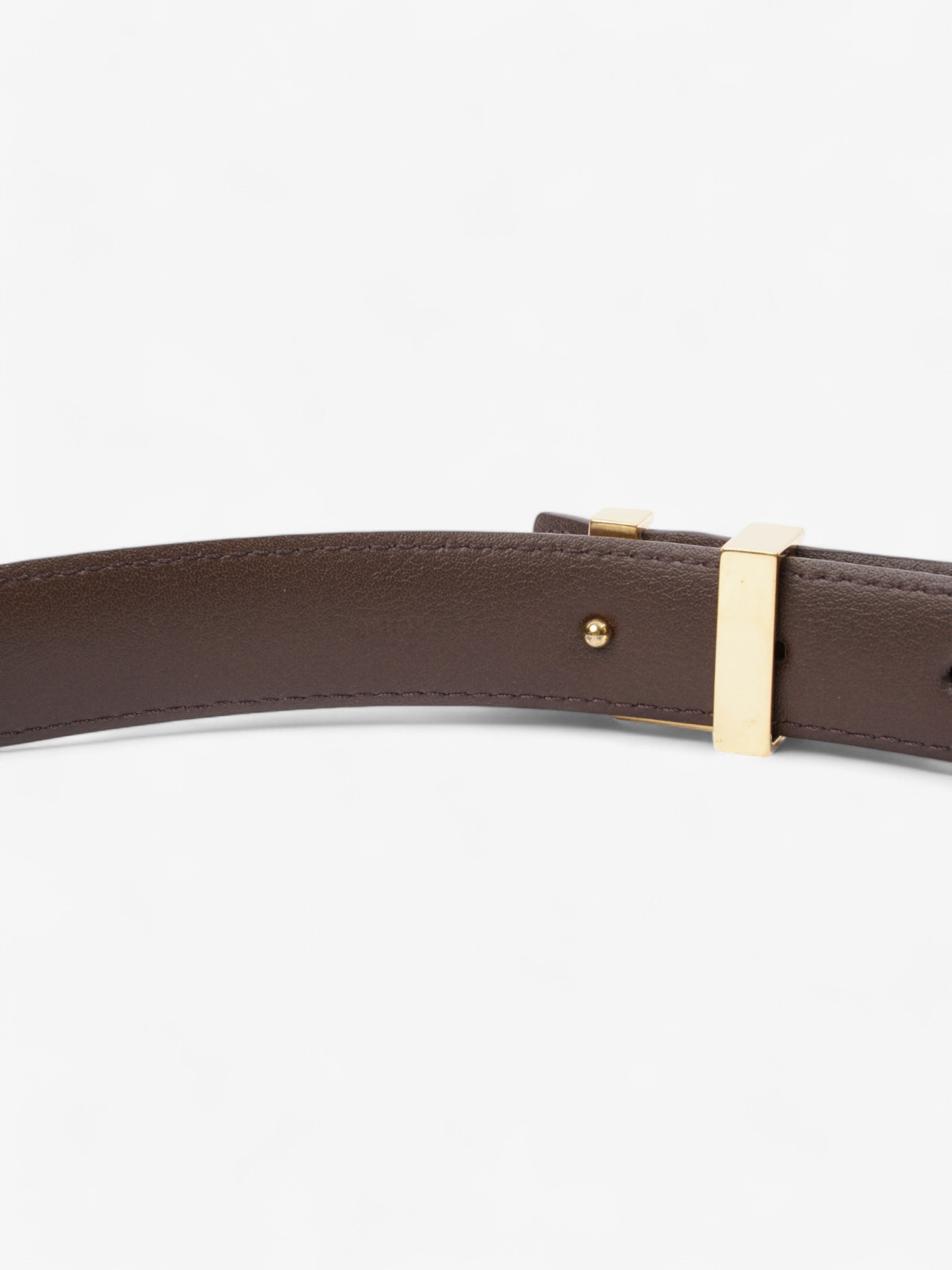 Louis Vuitton LV Iconic Belt Damier Ebene / Gold Leather 85cm / 34"