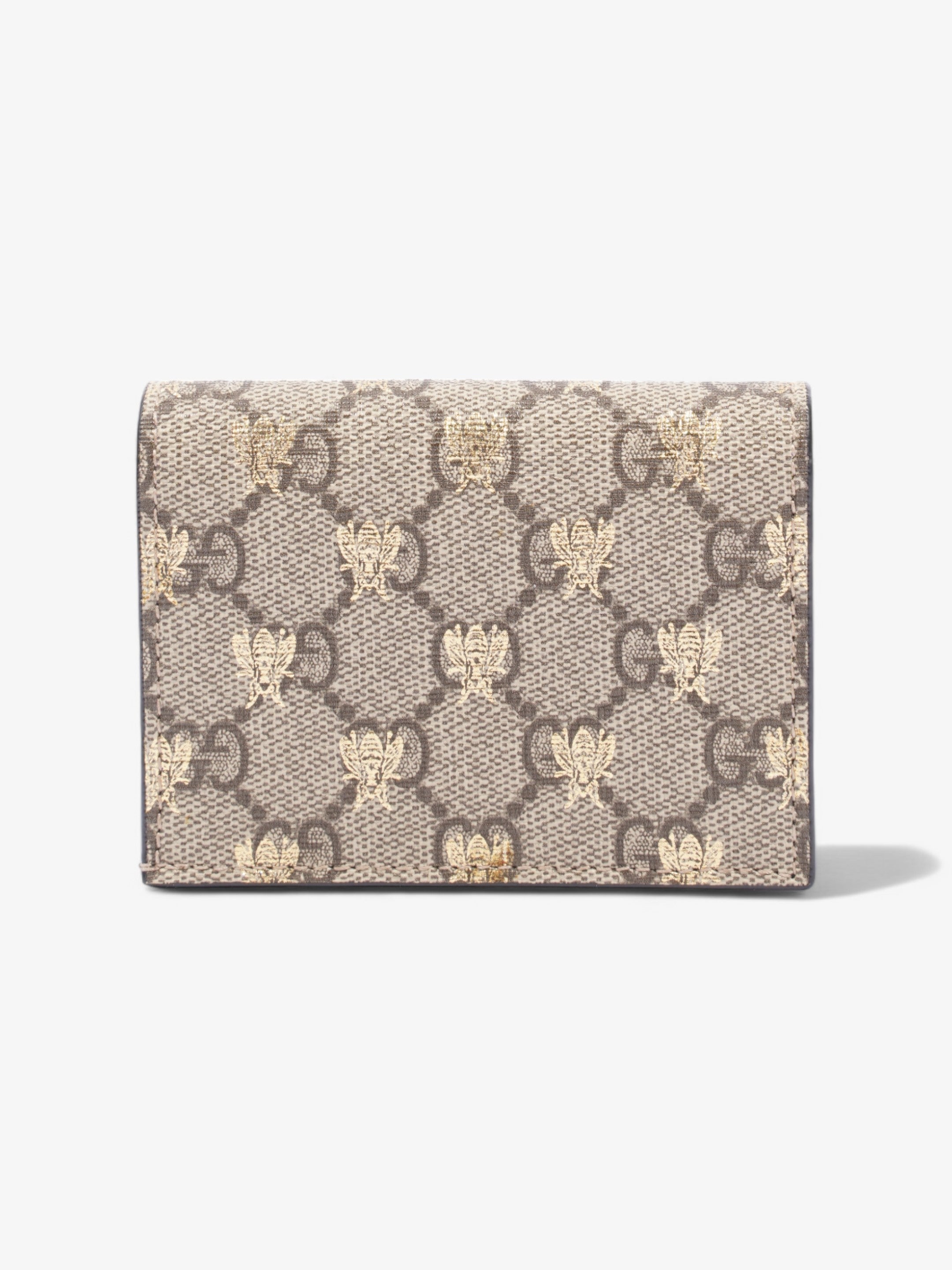 Gucci  Case Wallet GG Supreme Bee Coated Canvas