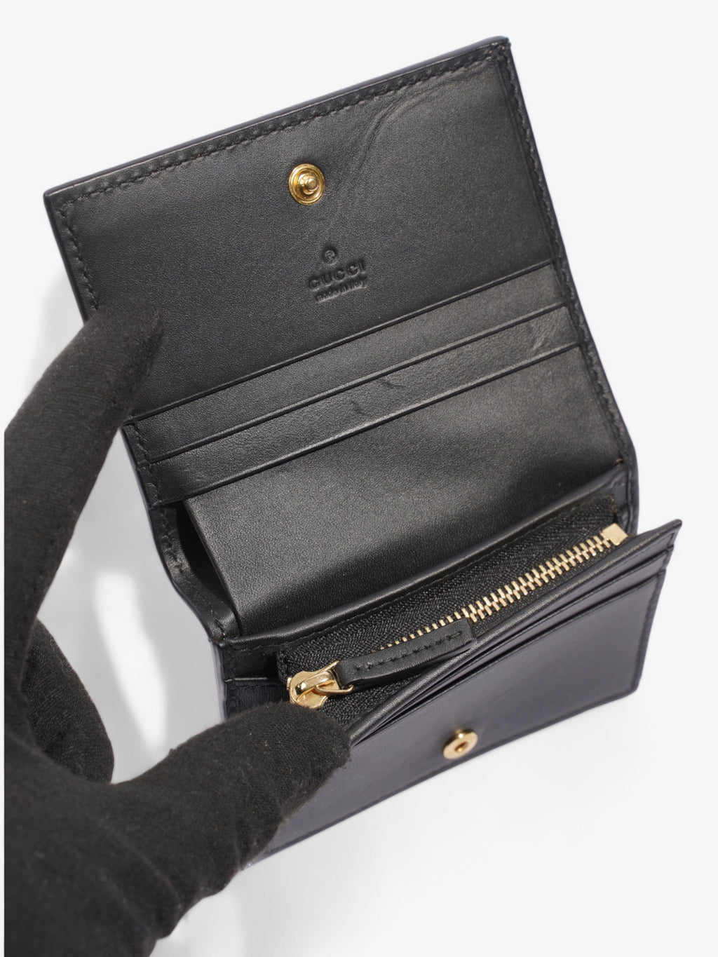 Gucci  Case Wallet GG Supreme Bee Coated Canvas