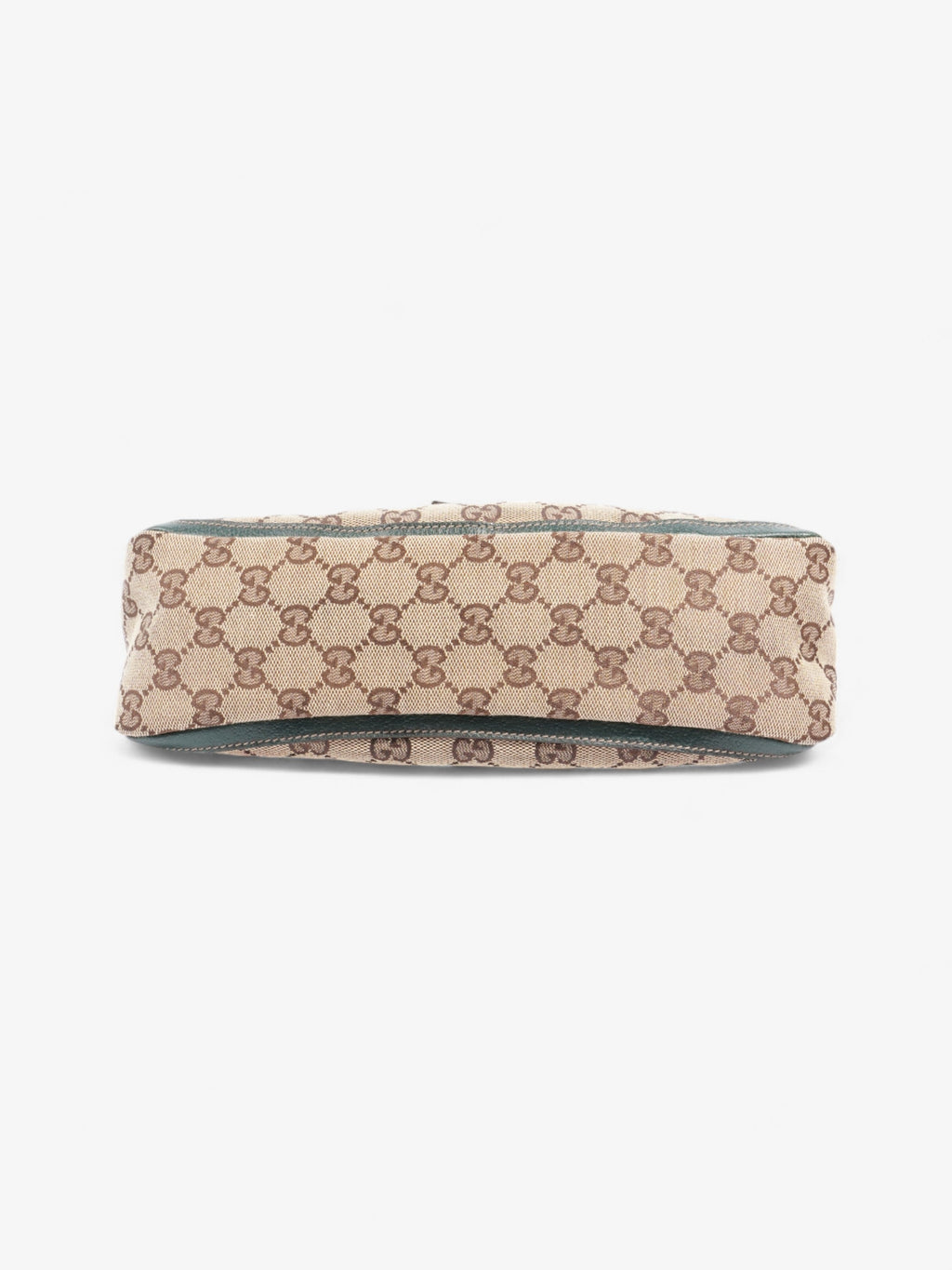 Gucci Abbey D Ring Beige And Ebony GG Supreme / Green Canvas