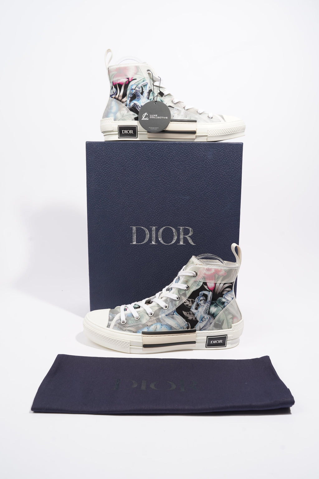 Christian Dior B23 High-top Multicolour / White Canvas EU 40 UK 6