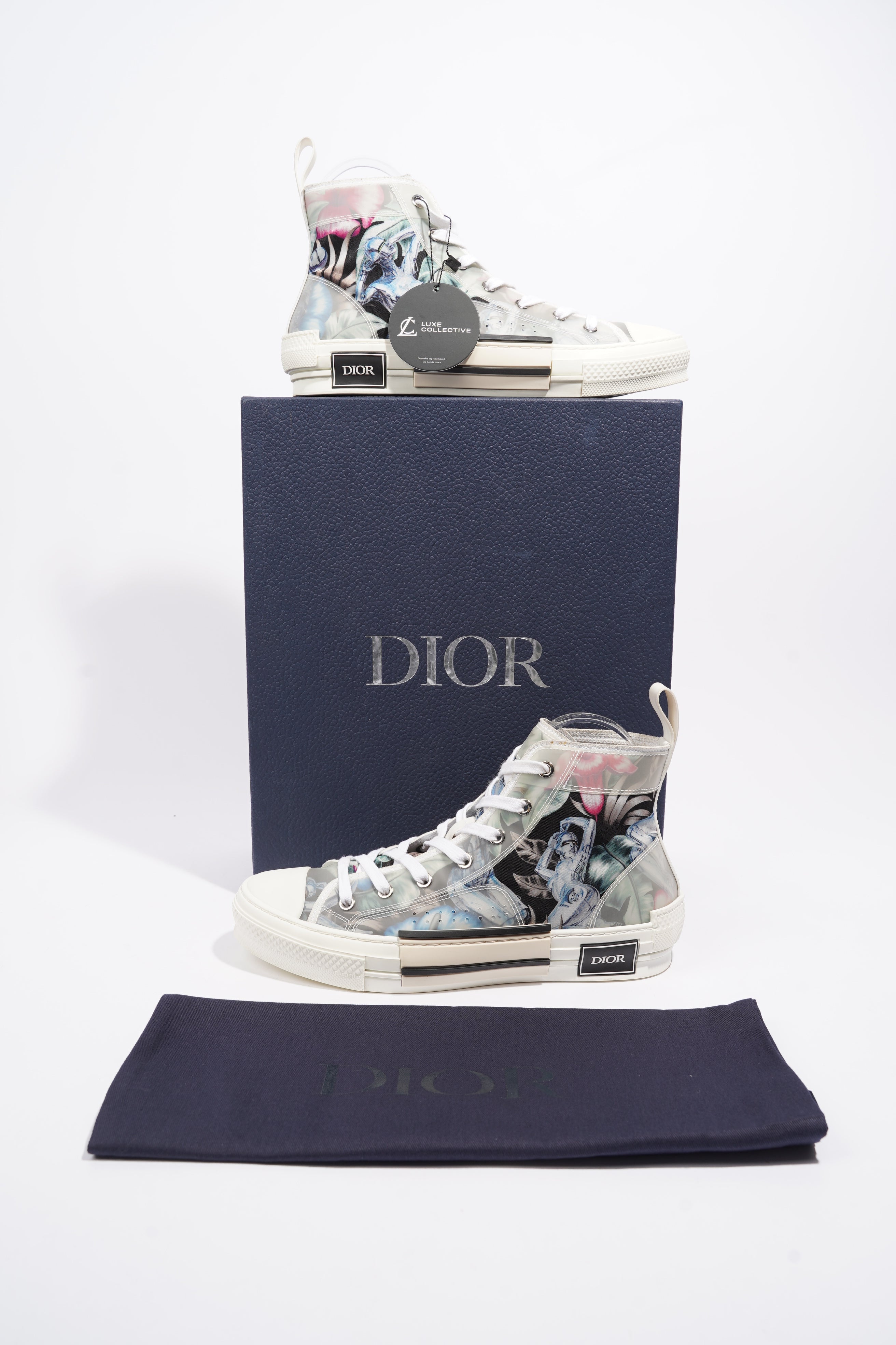 Christian Dior B23 High-top Multicolour / White Canvas EU 40 UK 6